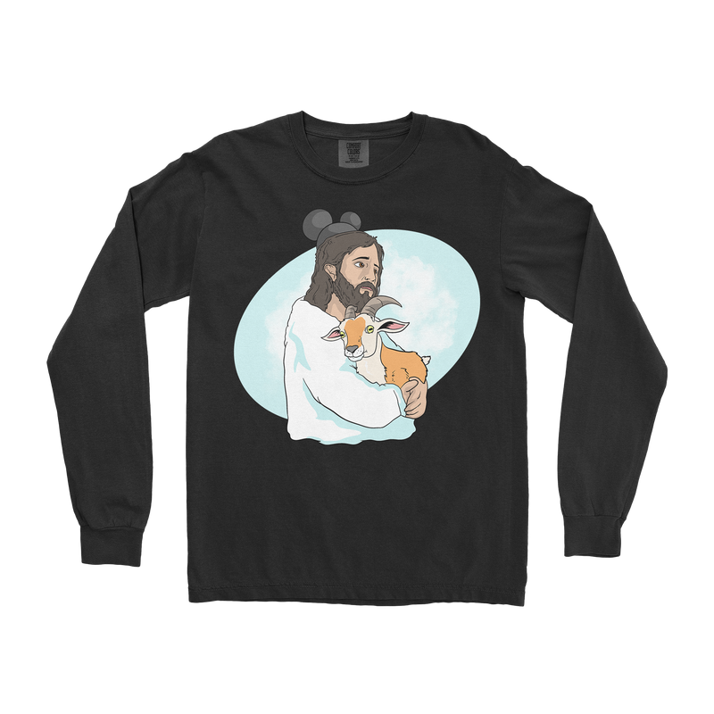 Jesus Huggin a Goat