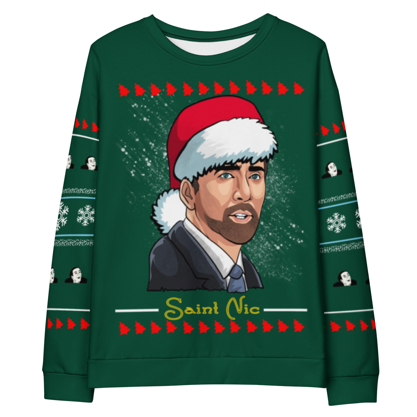 Saint Nic Cage Christmas Sweater