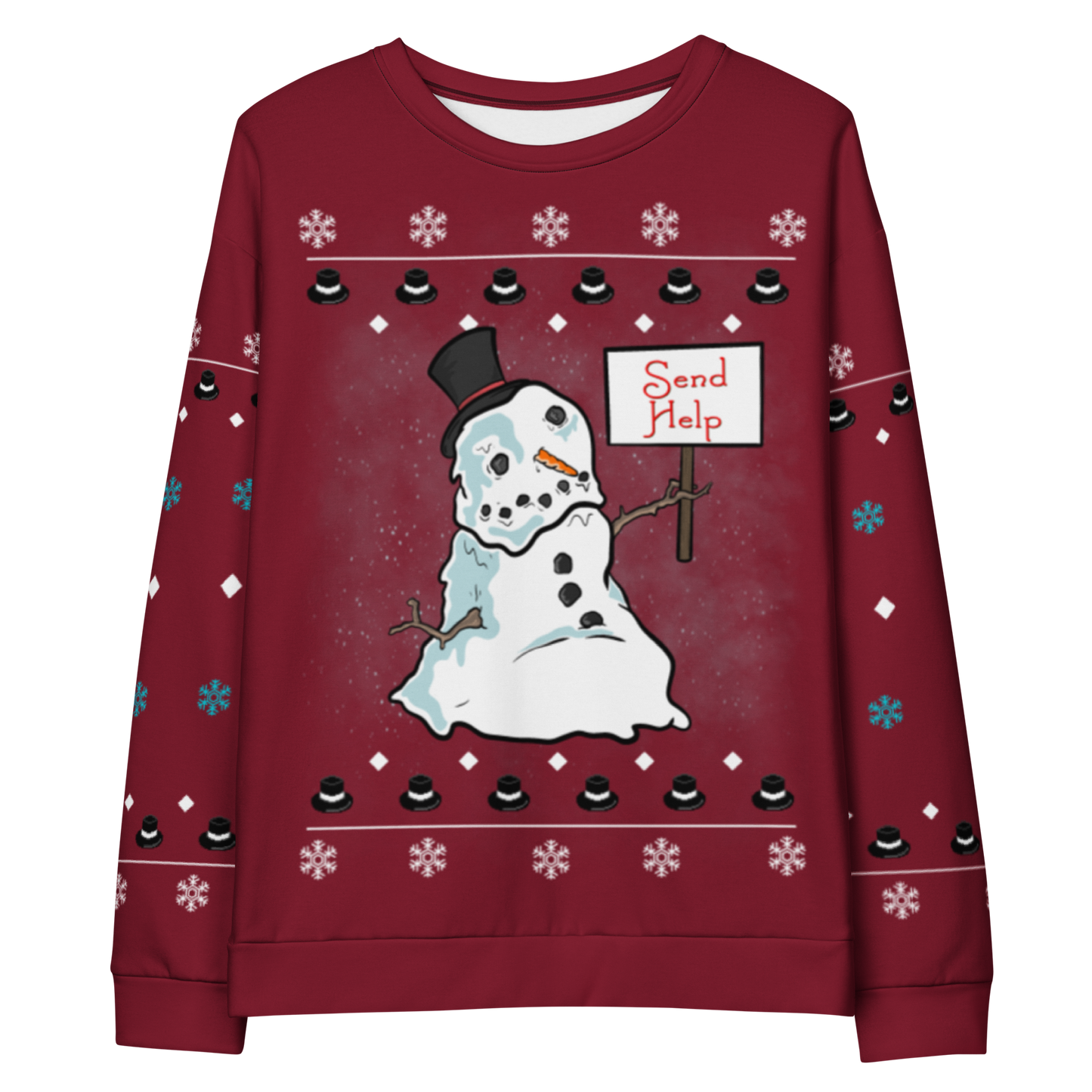 Frosty's Downfall Christmas Sweater