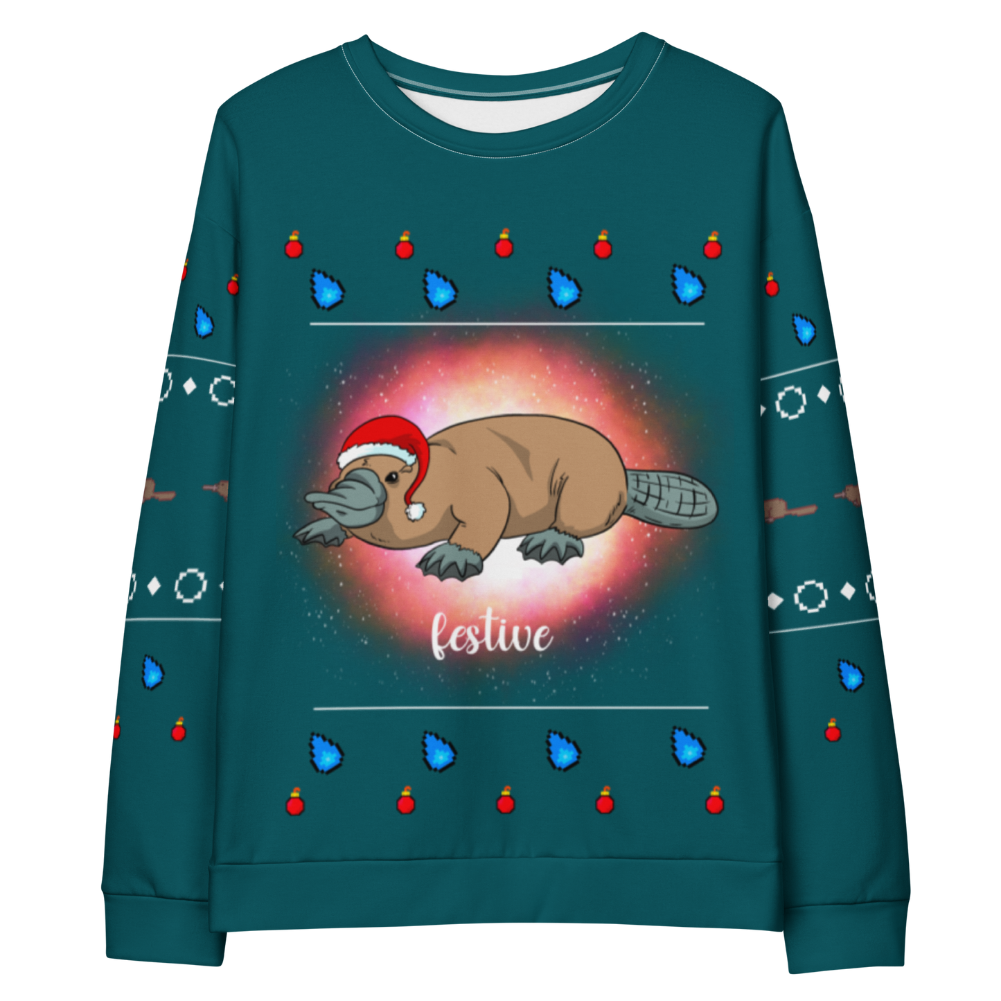 Festive Platypus Christmas Sweater