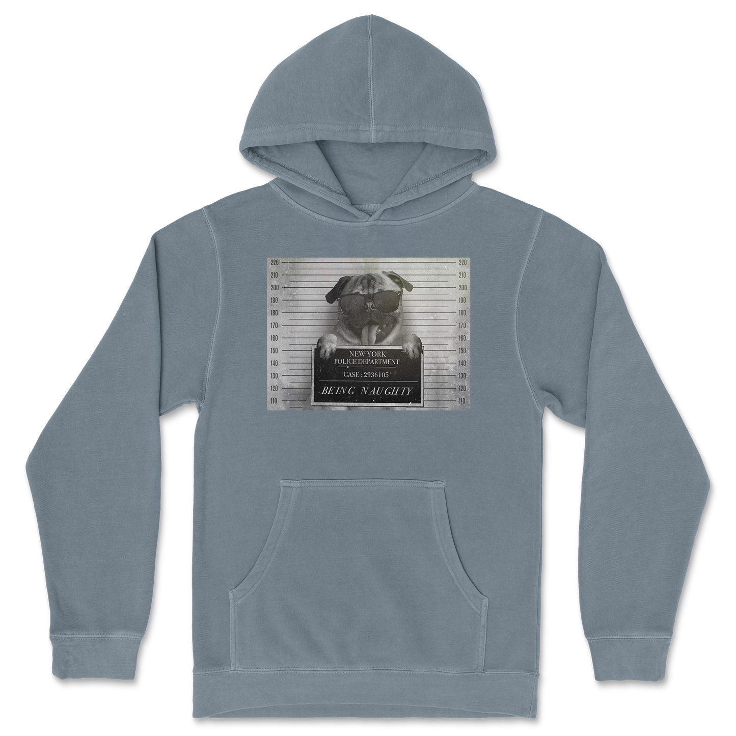 Independent Clothing Co. Hoodie Naughty Pug in BlueMagic