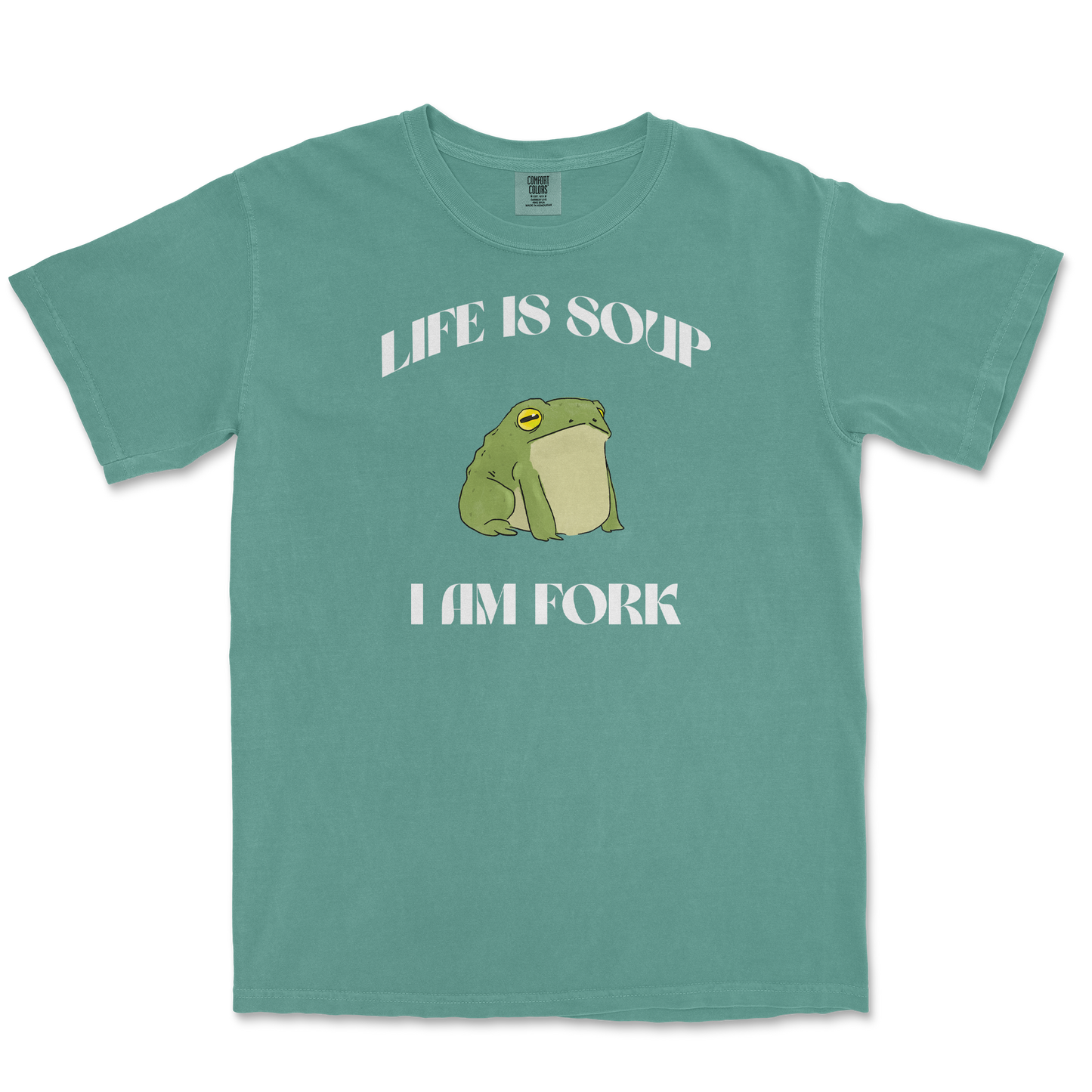 Comfort Colors T-Shirt I Am Fork in Light-Green
