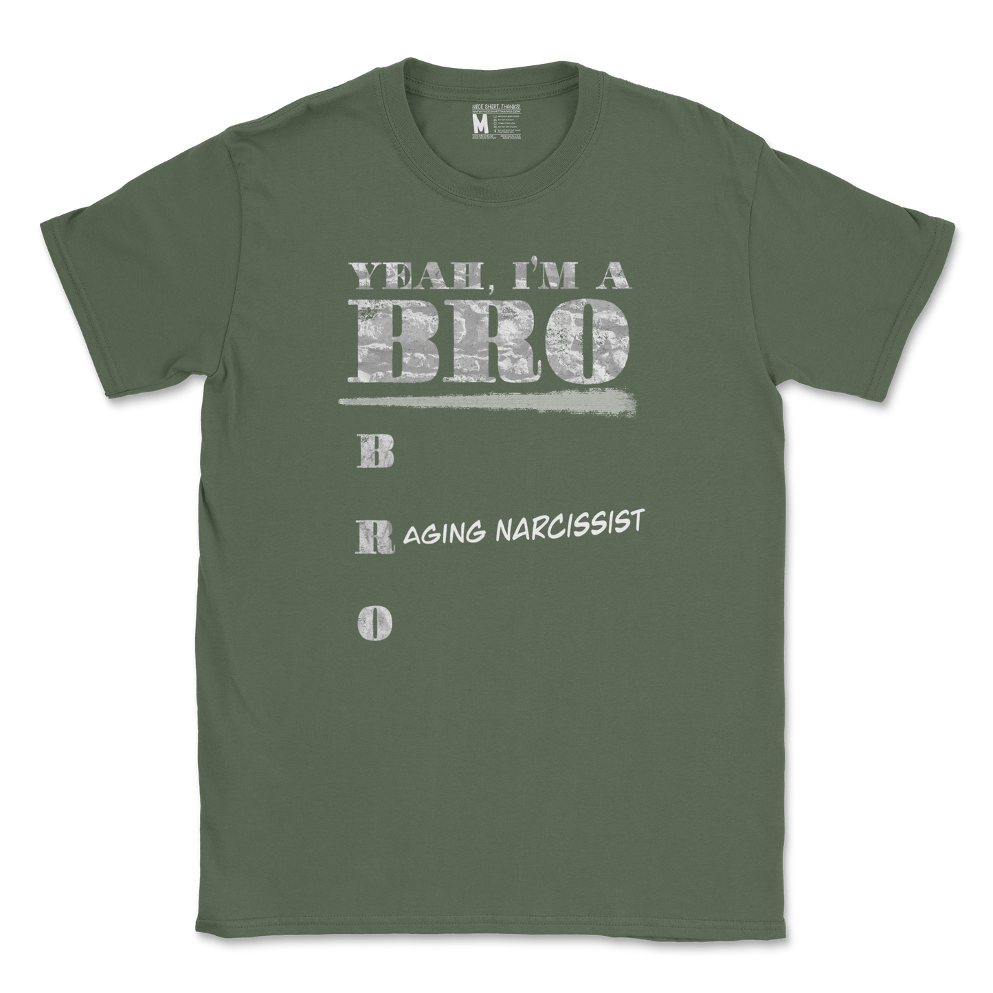 Gildan SoftStyle T-Shirt Im Your Bro in Military Green