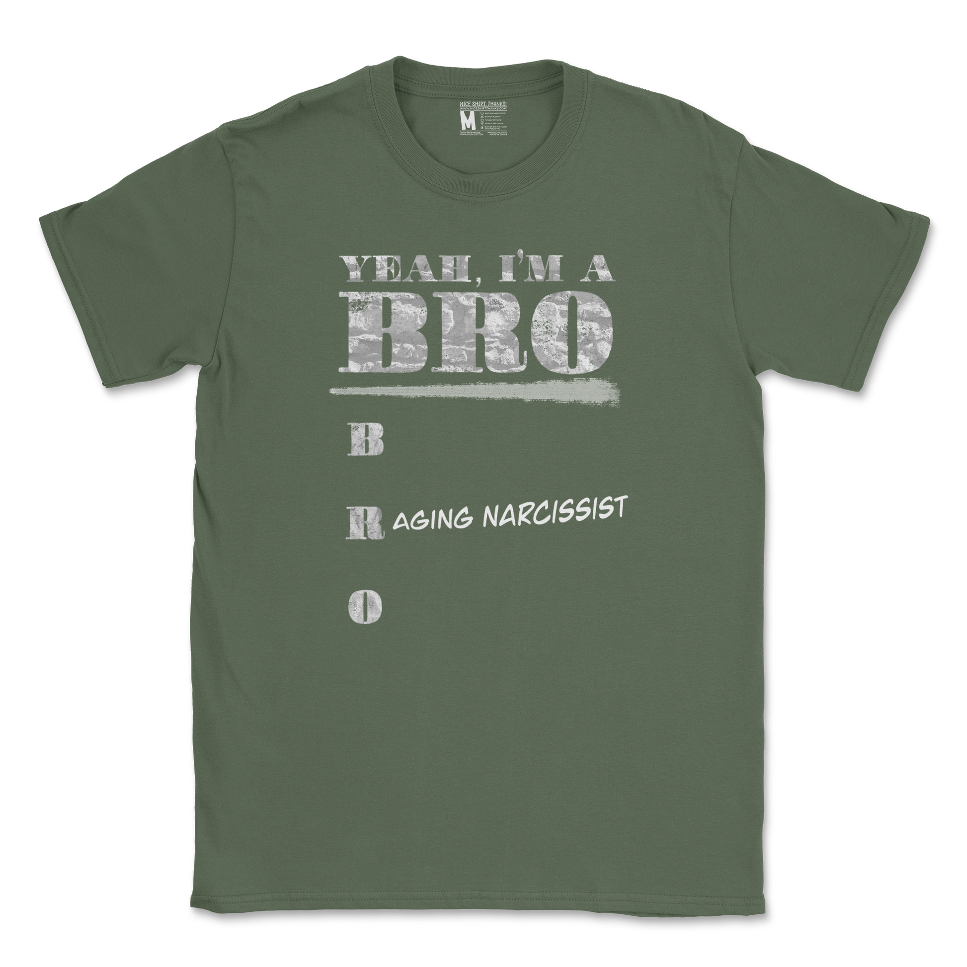 Gildan SoftStyle T-Shirt Im Your Bro in Military Green