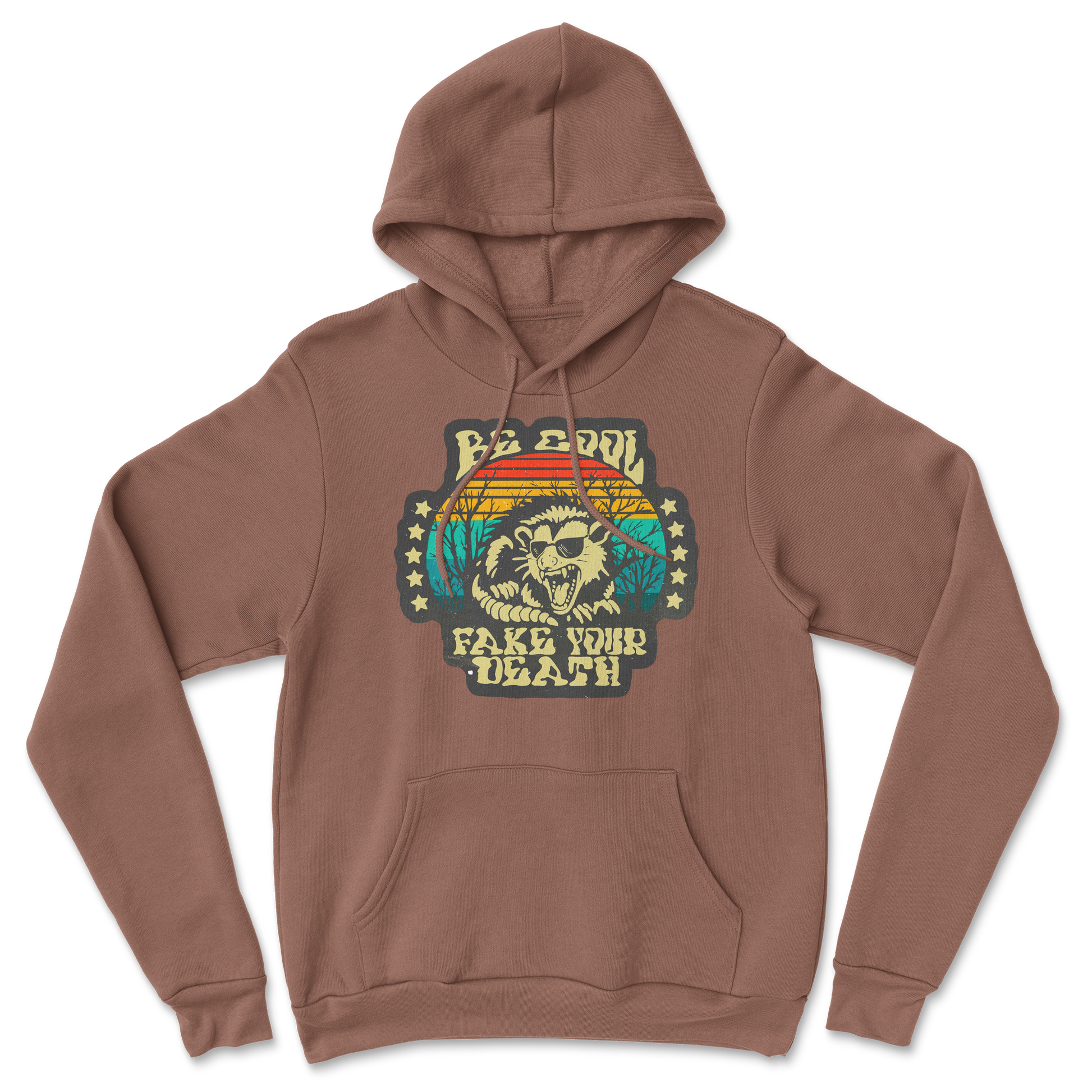 Heavy Blend Hoodie Fake Your Death in Cocoa