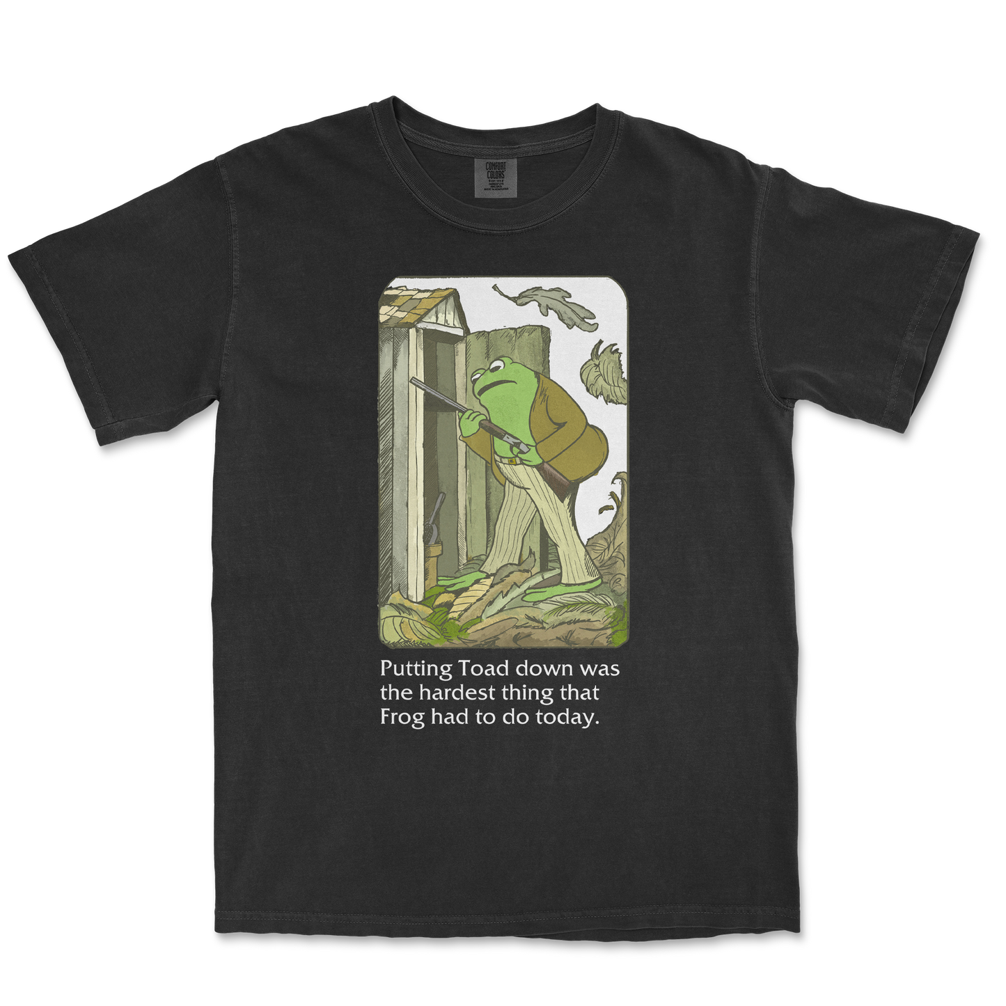 Comfort Colors T-Shirt Frog and Toad in Black