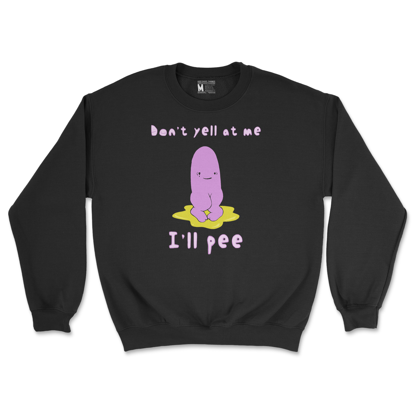 Gildan SoftStyle Crew Neck Dont Yell 2 in Black