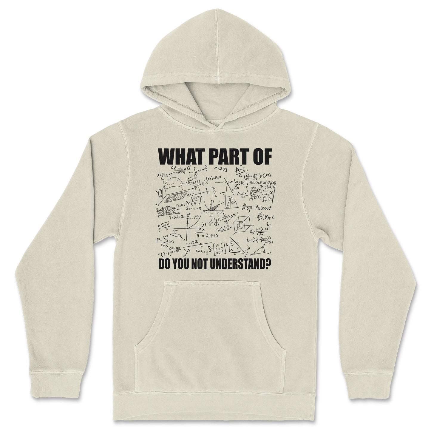 Independent Clothing Co. Hoodie Math Problem  in Ivory