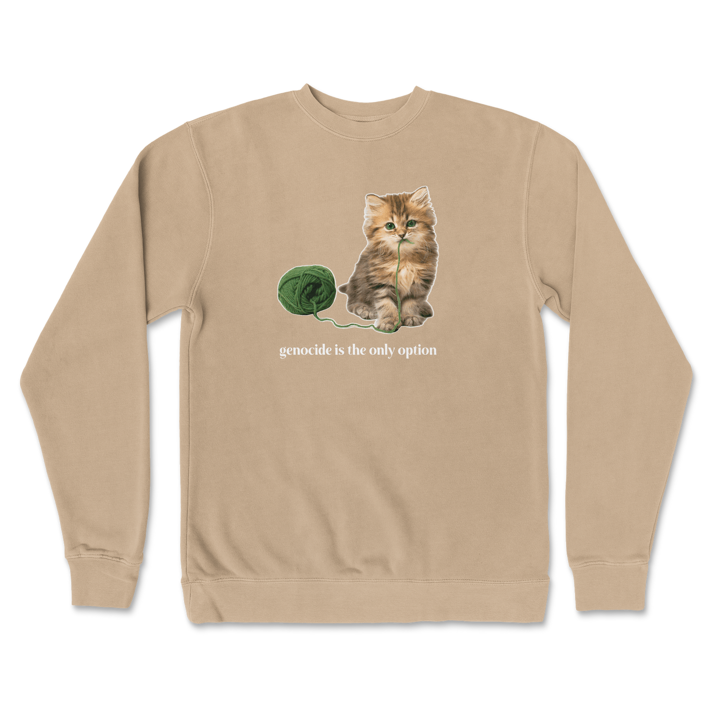 Genocide Kitty  Crew Neck