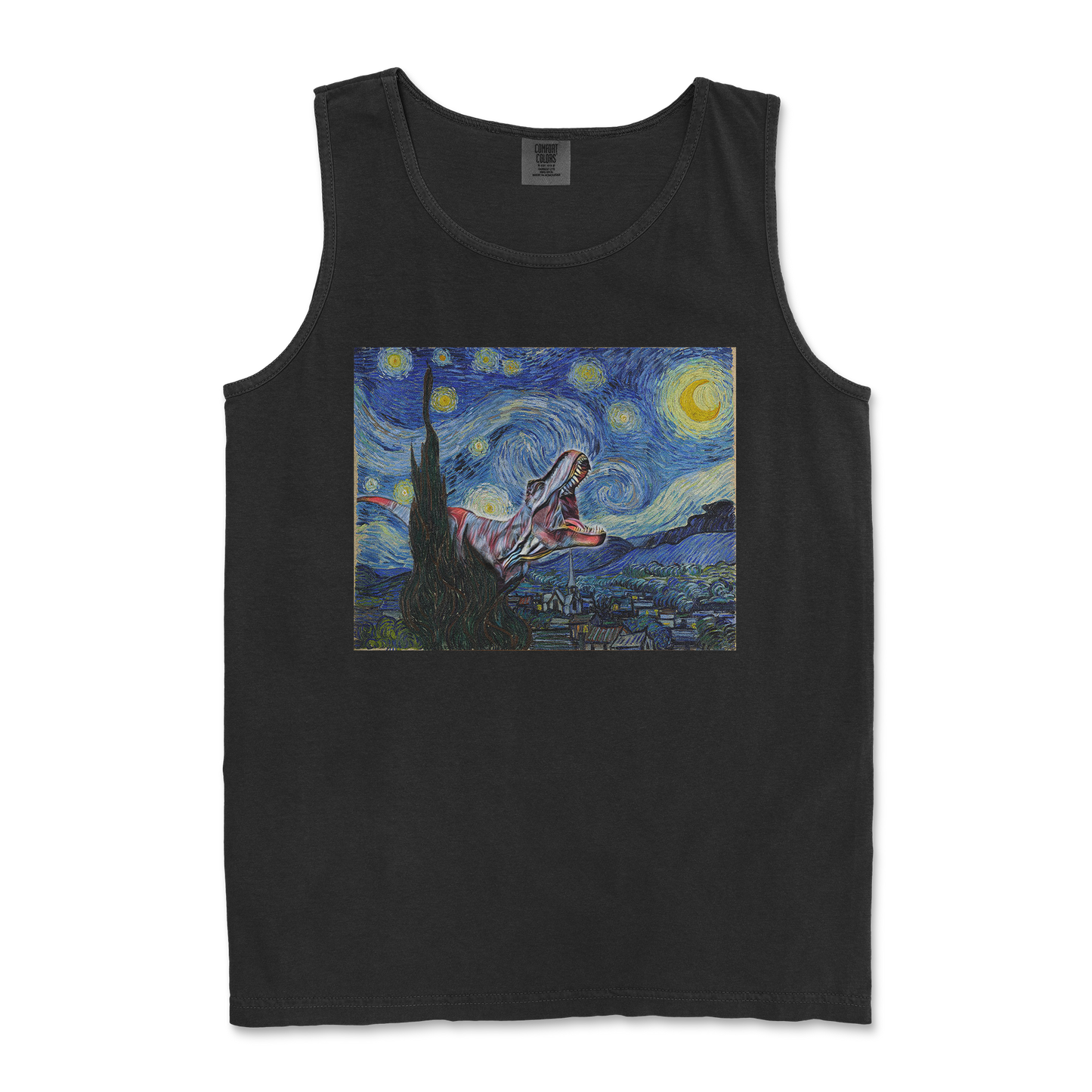 Comfort Colors Tank Top Van Gogh but Cooler in Black