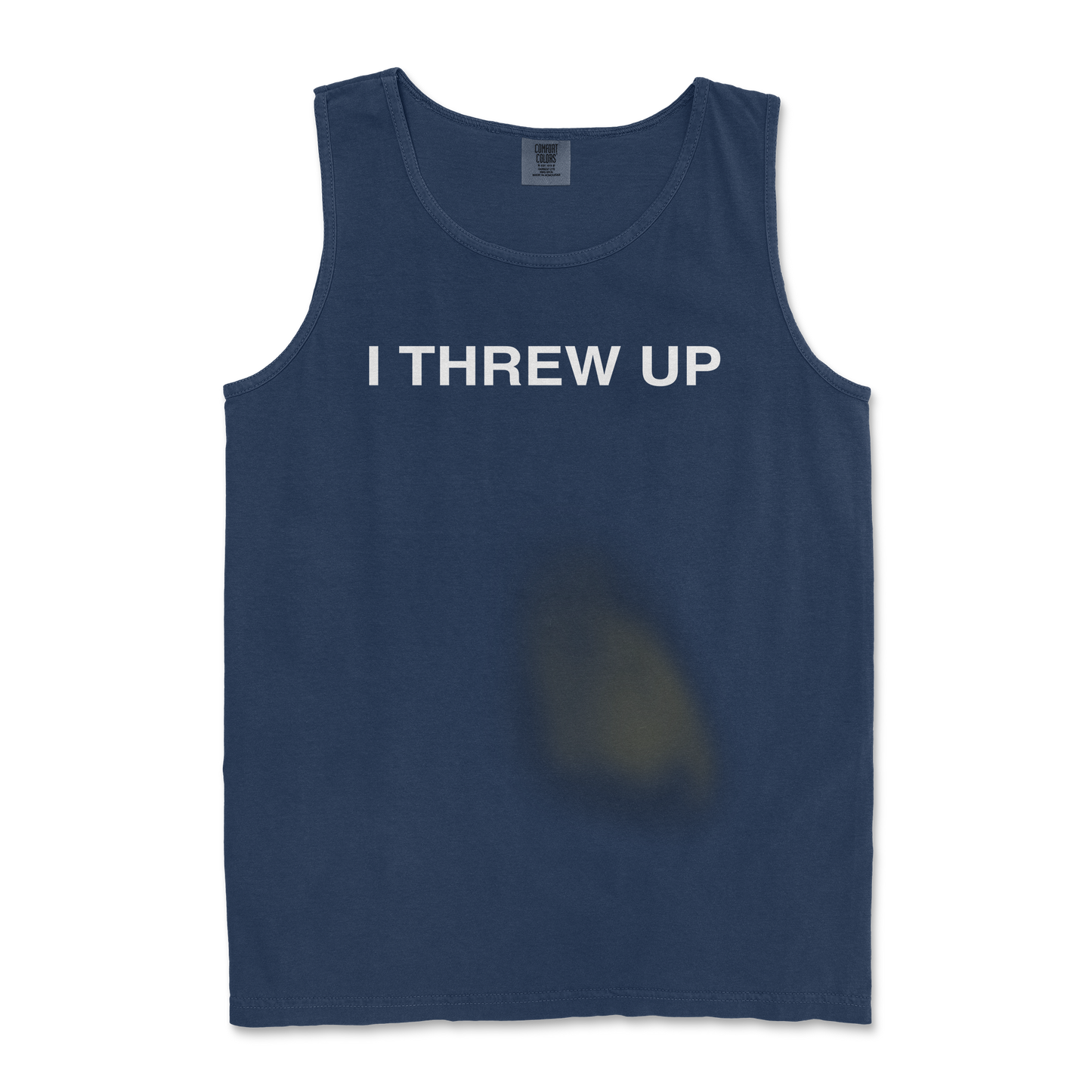 Comfort Colors Tank Top Mom I Threw Up in TrueNavy