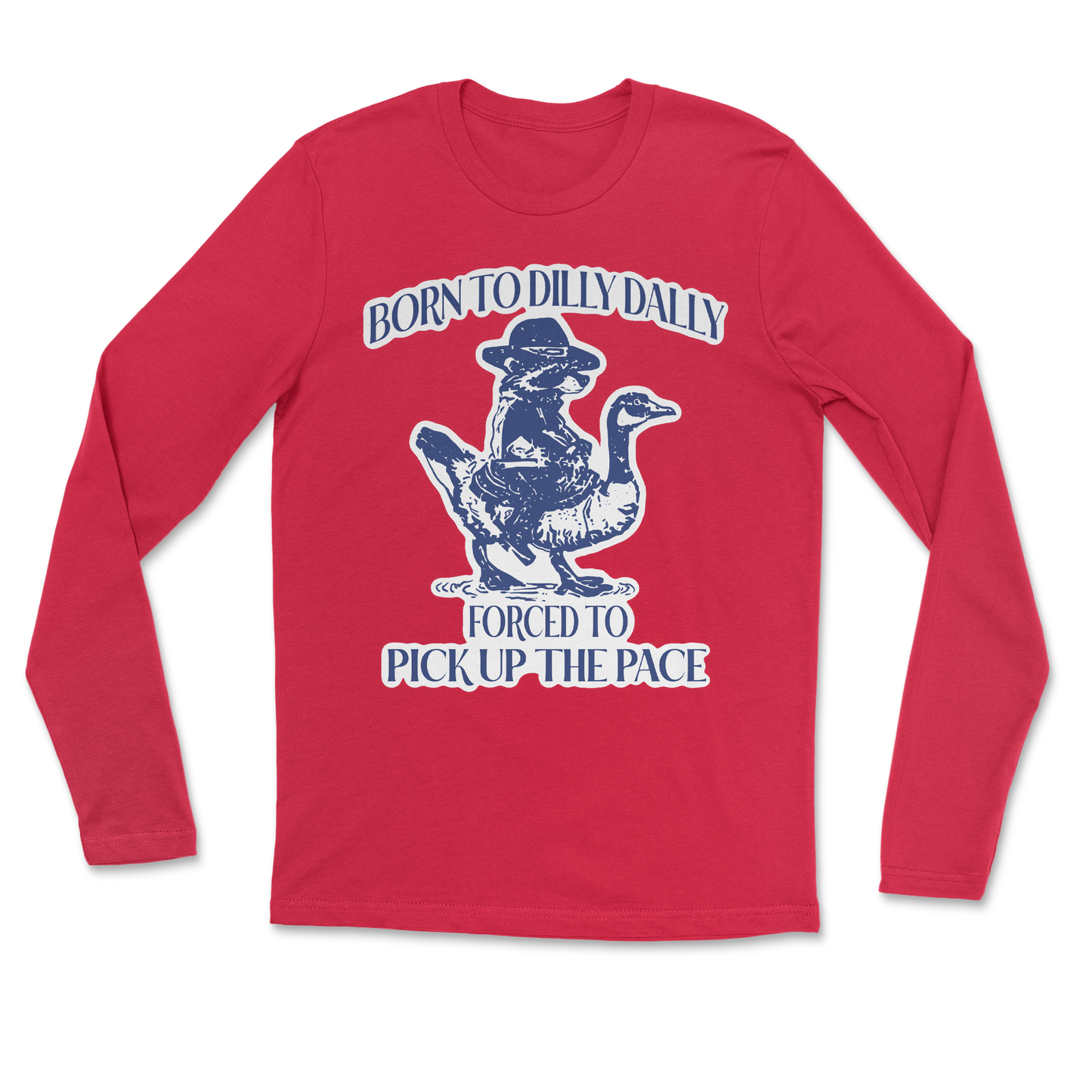 Heavy Blend Long Sleeve Dilly Dally in Red