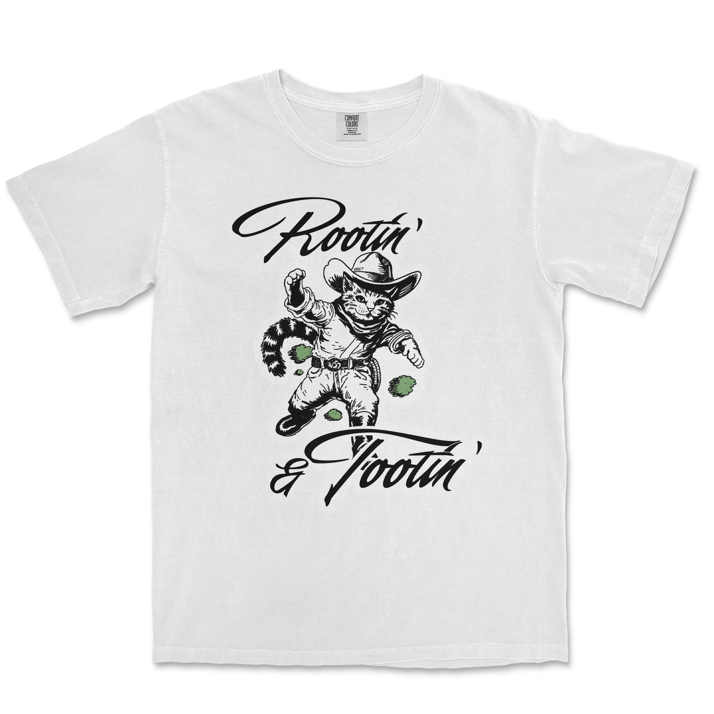 Comfort Colors T-Shirt Rootin Tootin in White