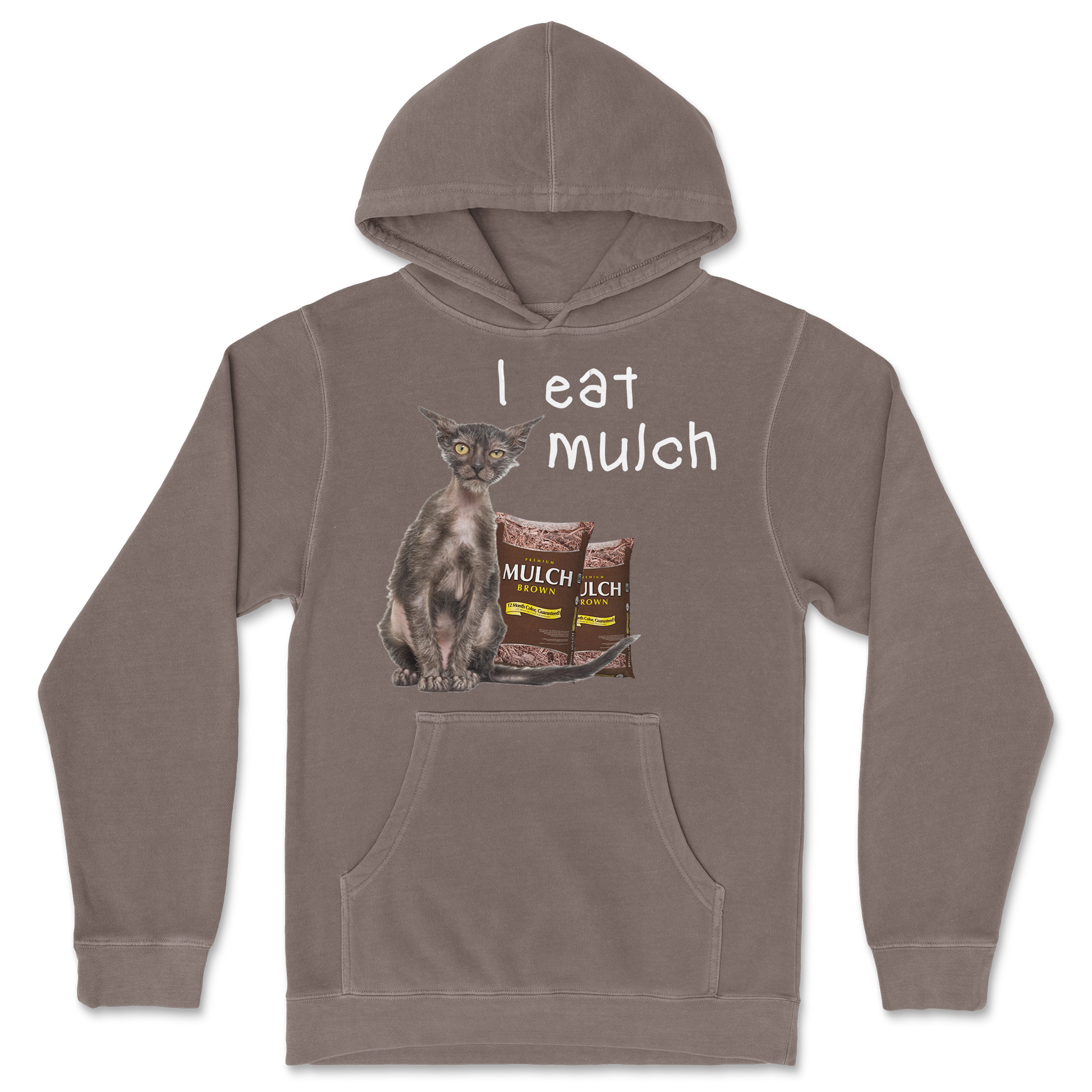 Independent Clothing Co. Hoodie I Eat Mulch in Clay