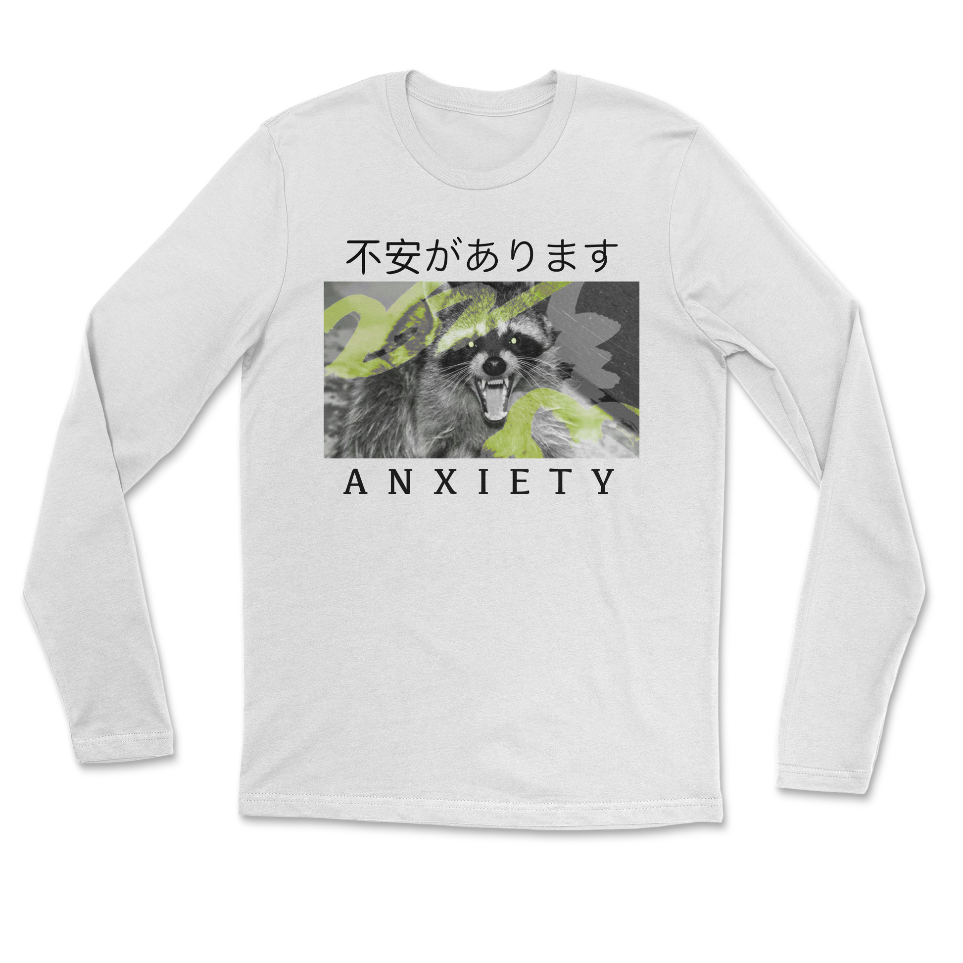 Heavy Blend Long Sleeve Anxiety in White