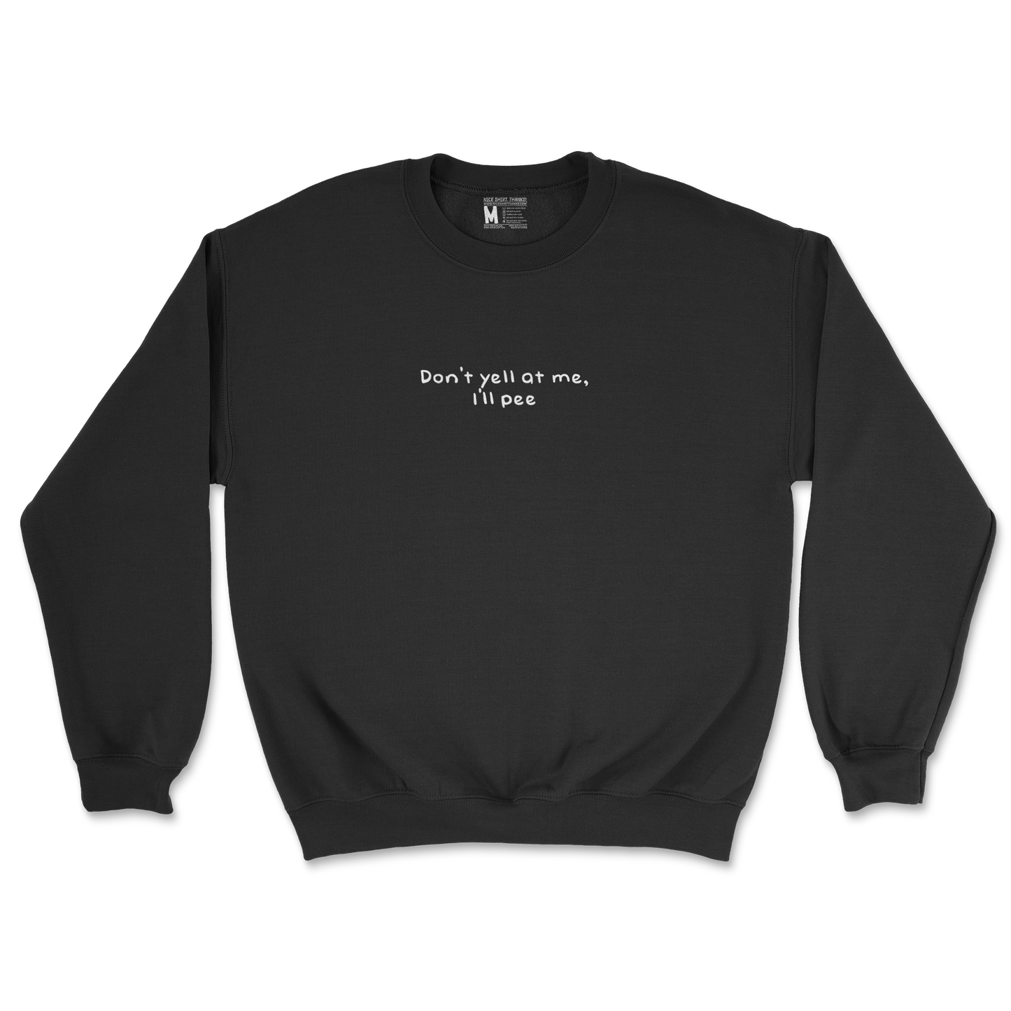 Gildan SoftStyle Crew Neck Dont Yell in Black