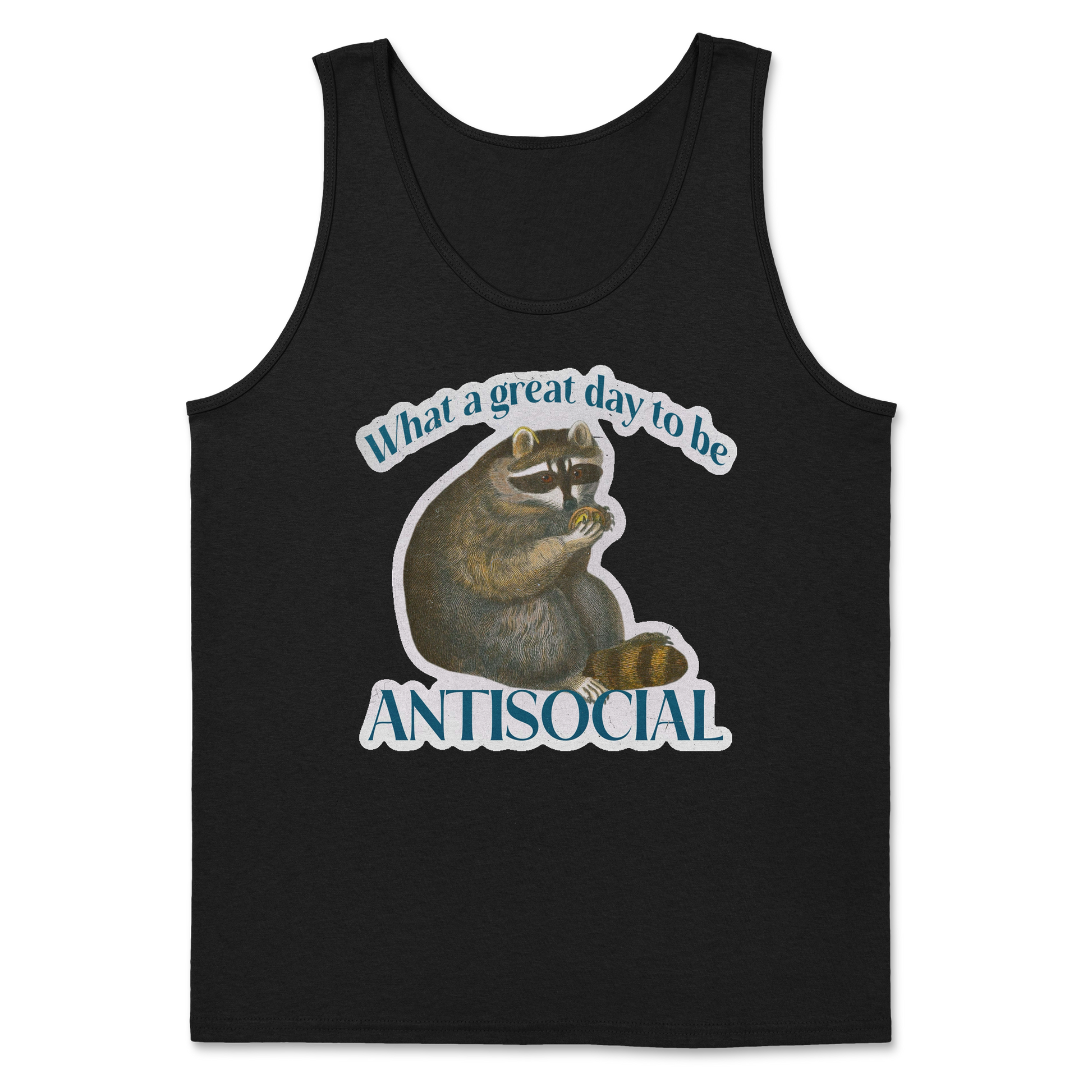 Heavy Blend Tank Top Antisocial in Black