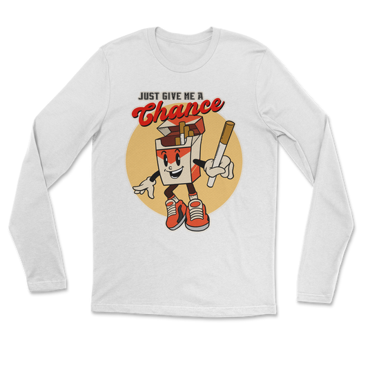 Heavy Blend Long Sleeve Vintage Cigarette in White