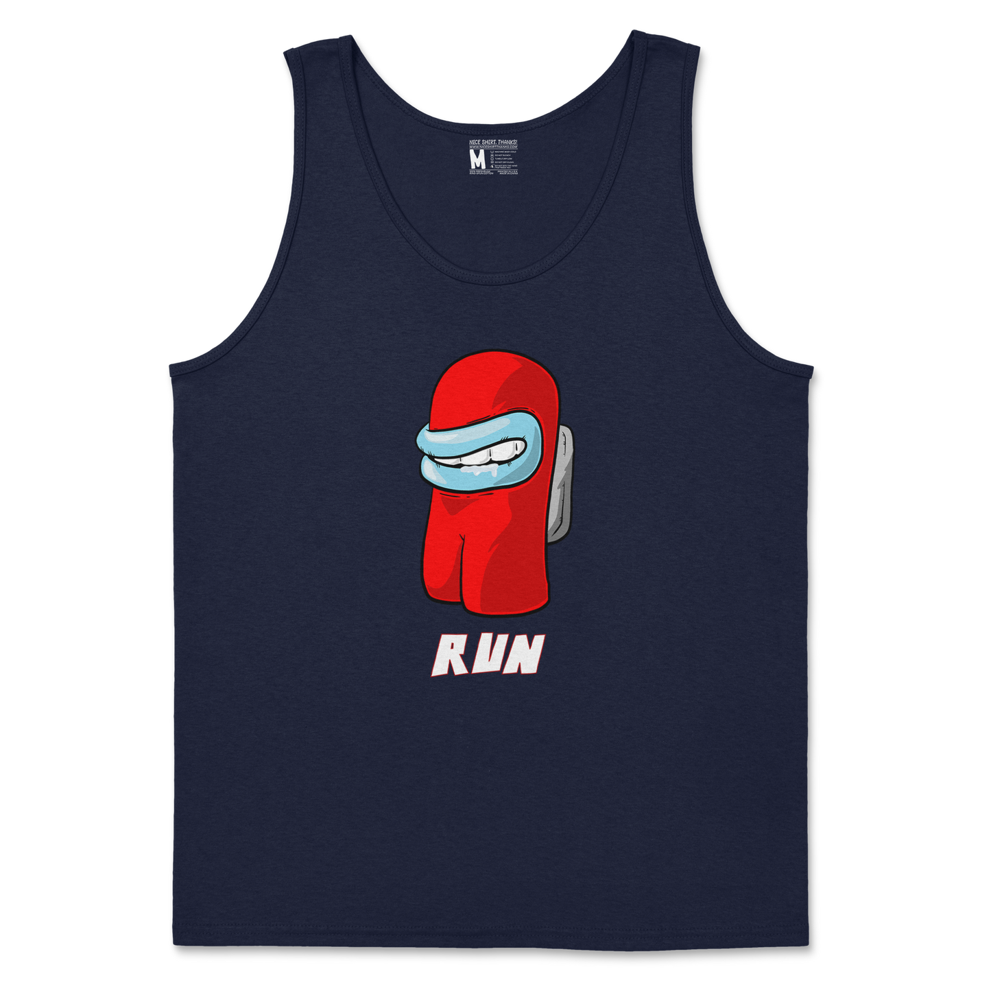 Gildan SoftStyle Tank Top Sussy Man Child in Navy