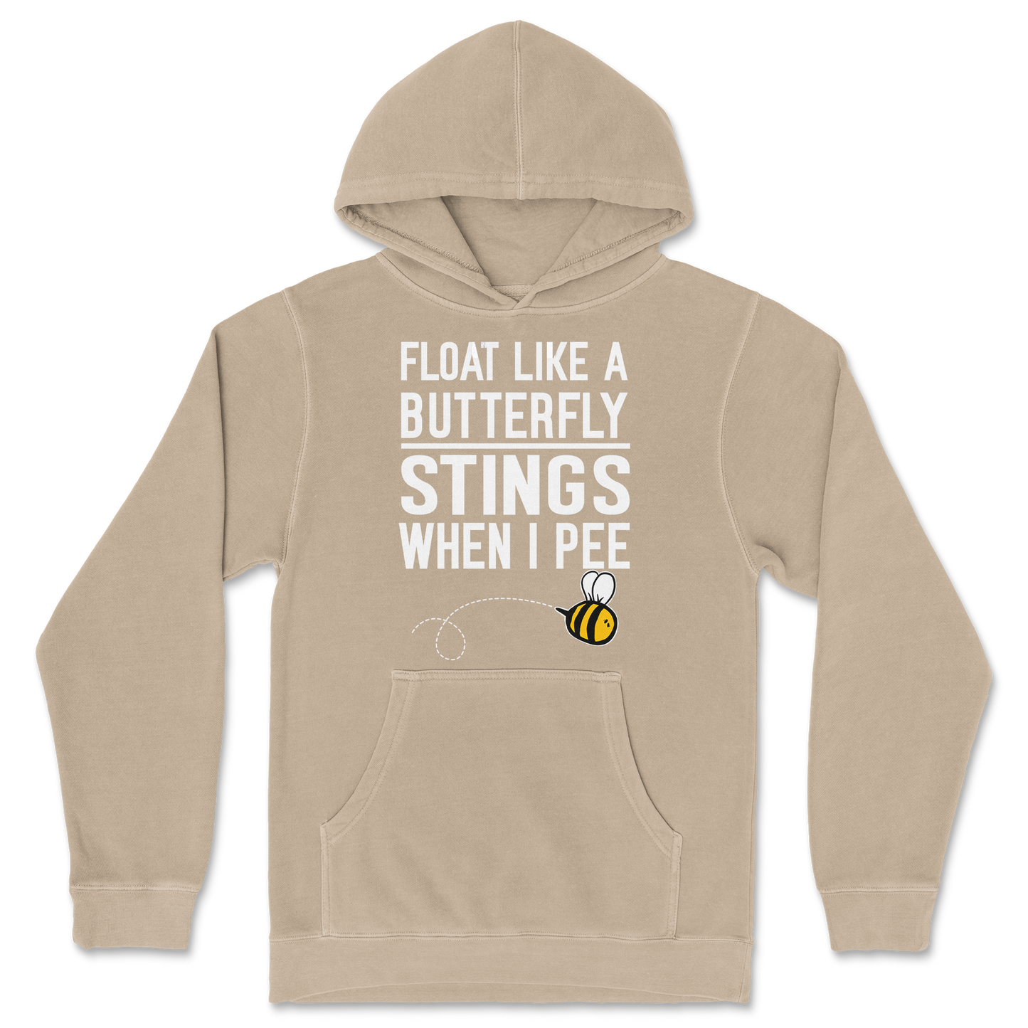 Independent Clothing Co. Hoodie Stings When I Pee in Sandstone