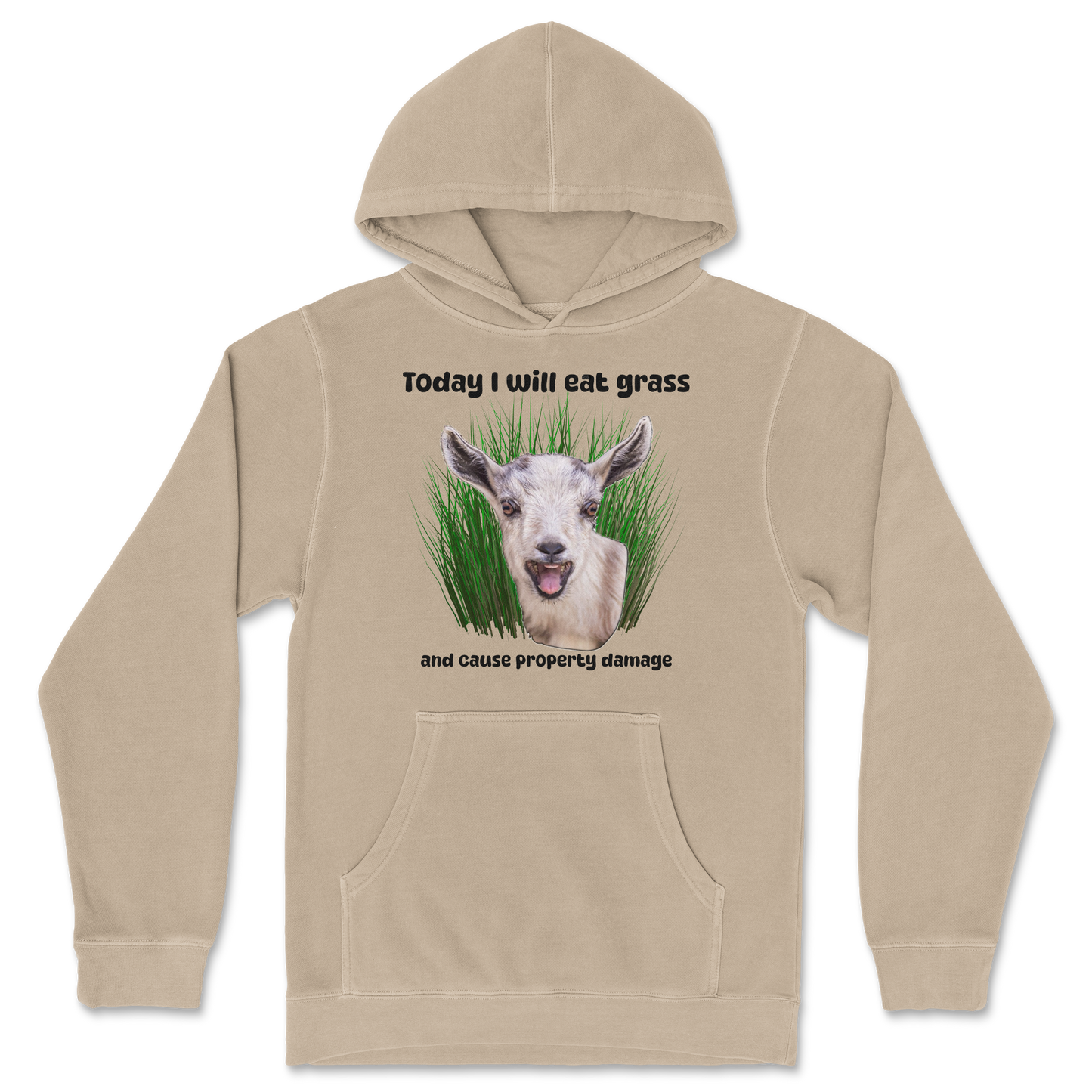 Independent Clothing Co. Hoodie Crazy Goat in Sandstone