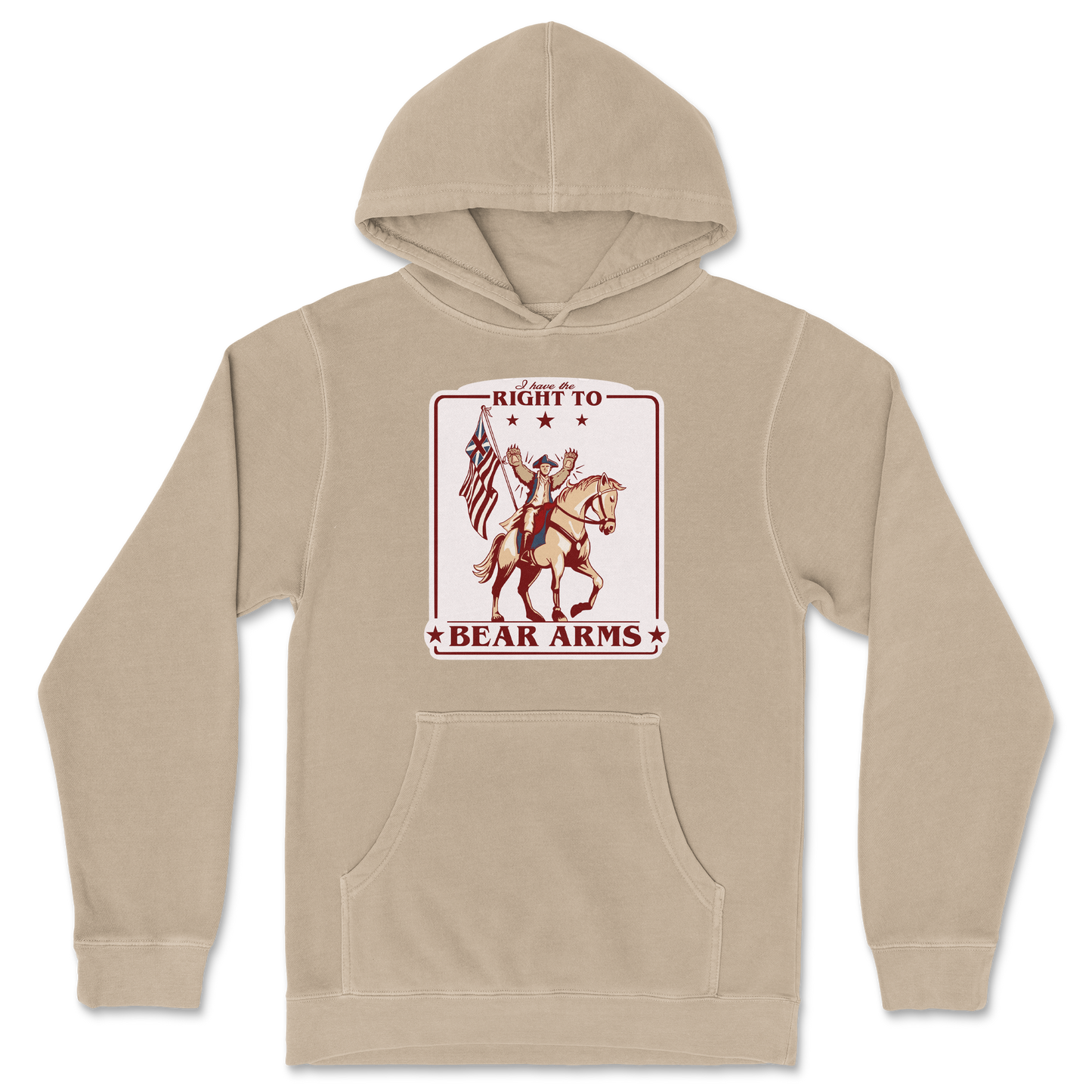 Independent Clothing Co. Hoodie Right to Bear Arms in Sandstone