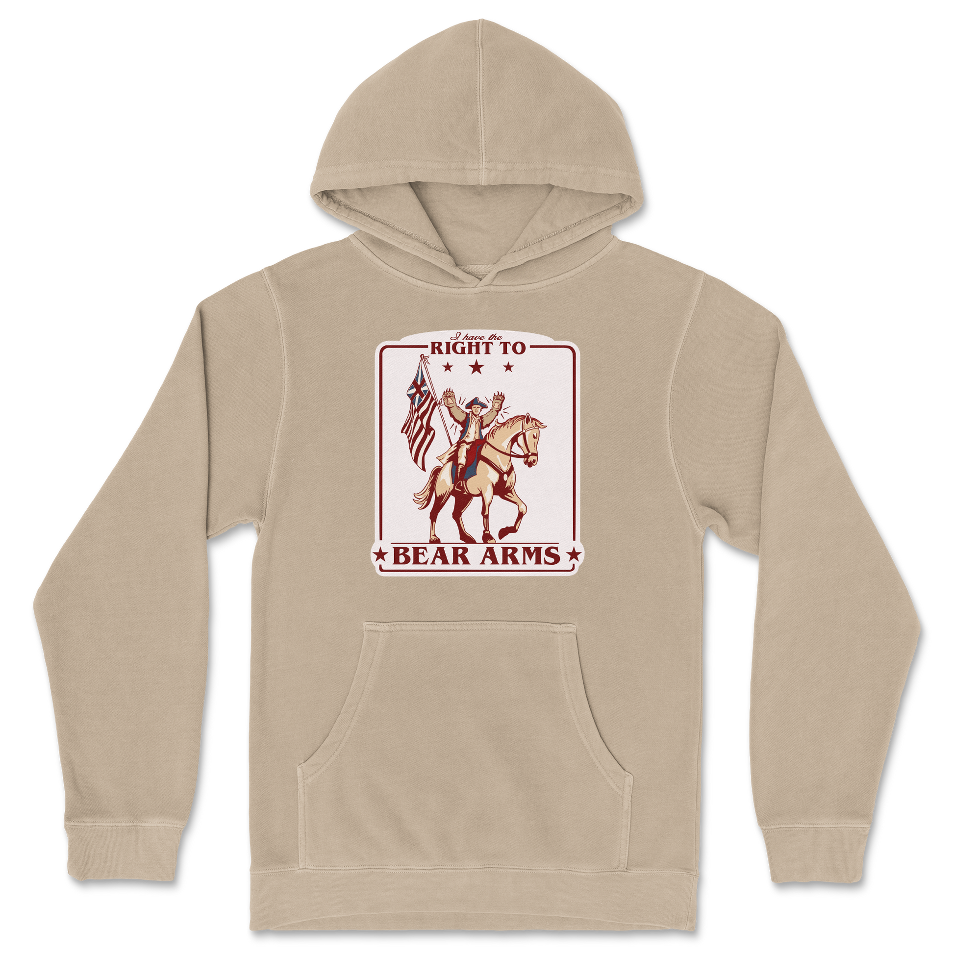 Independent Clothing Co. Hoodie Right to Bear Arms in Sandstone