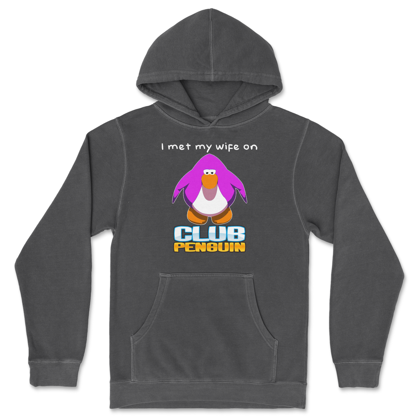 Independent Clothing Co. Hoodie Club Penguin Wife in Black