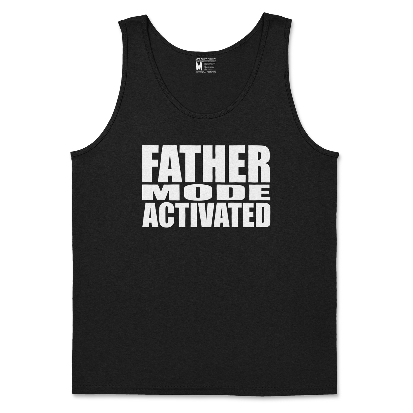 Gildan SoftStyle Tank Top Father Mode Activated in Black