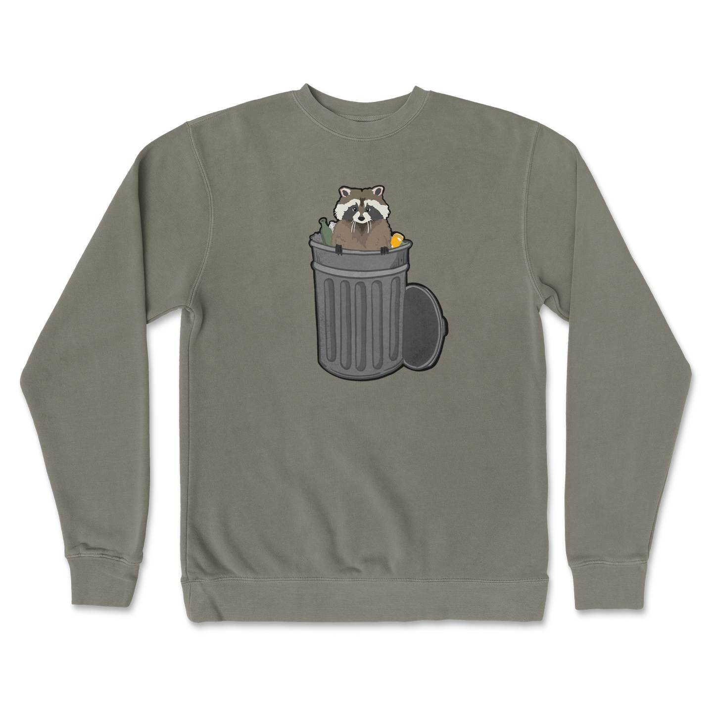 Independent Clothing Co. Crew Neck Trash Panda Enthusiast in Army