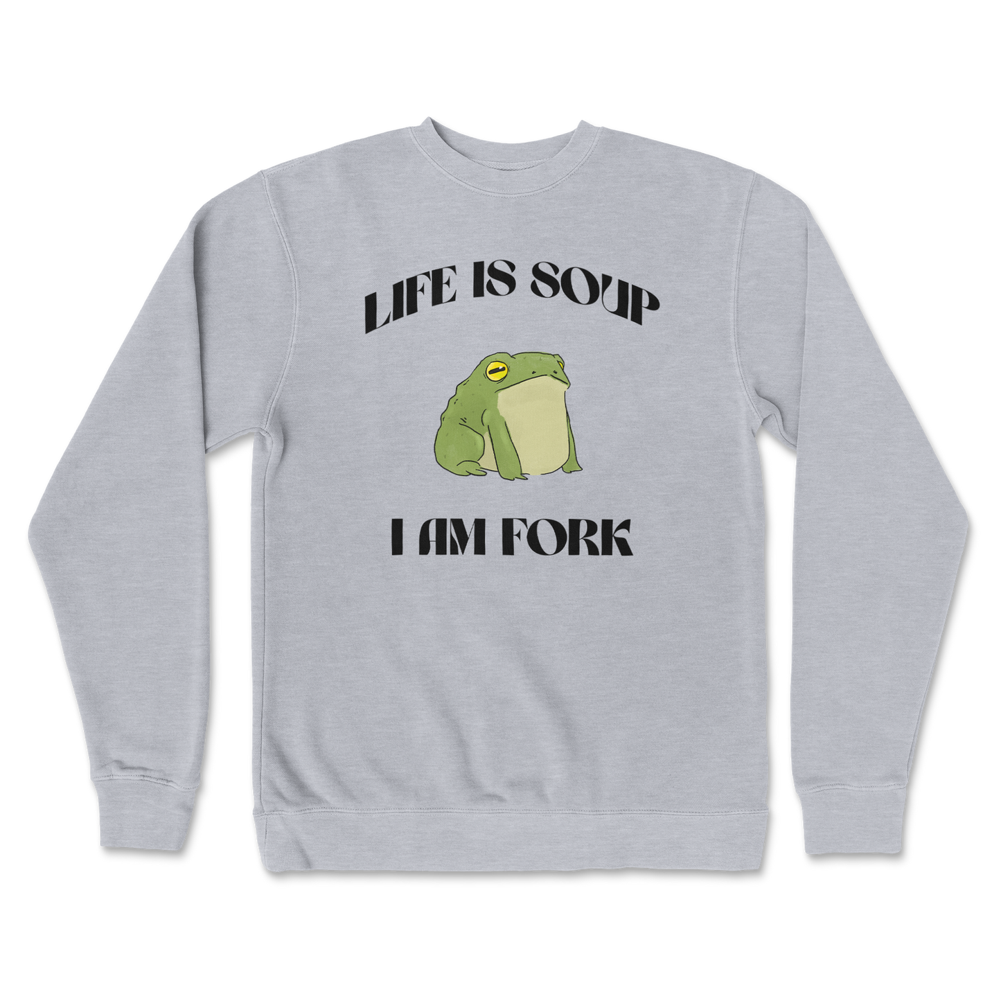 Independent Clothing Co. Crew Neck Life is Soup in GreyHeather