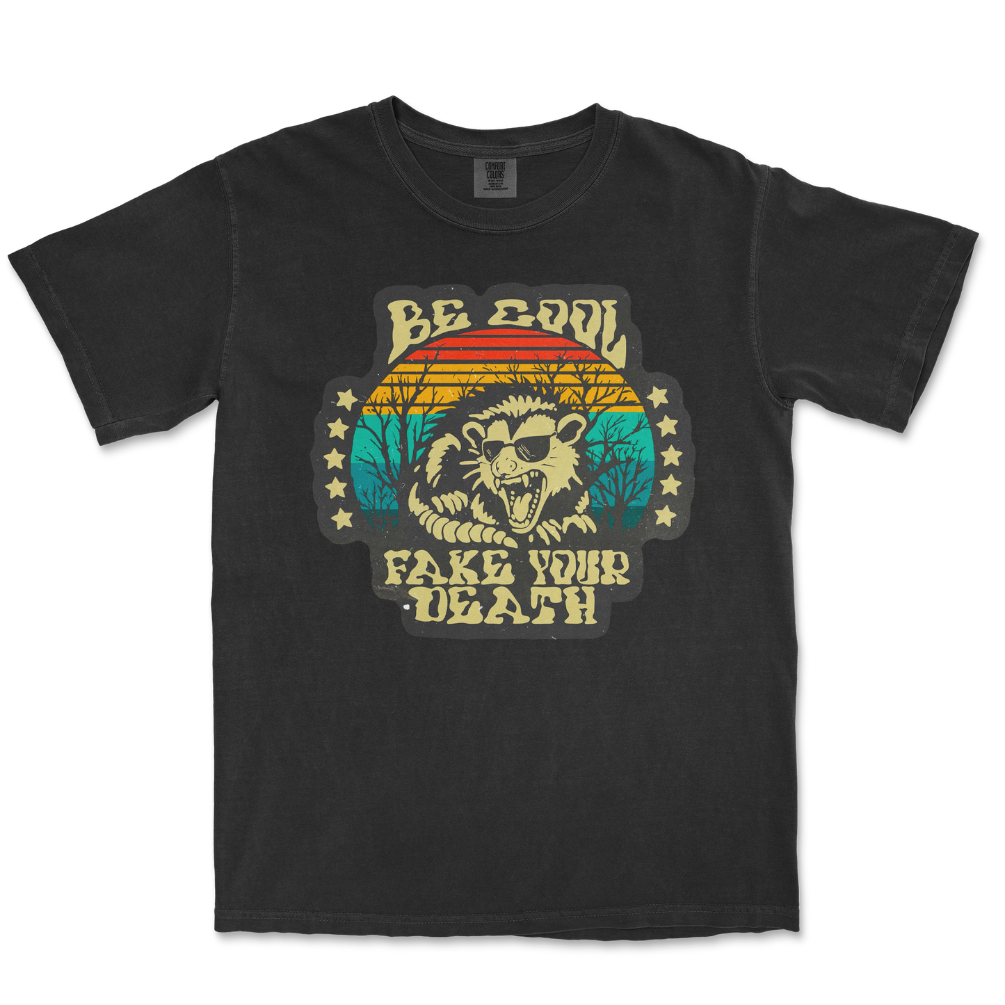 Comfort Colors T-Shirt Fake Your Death in Black