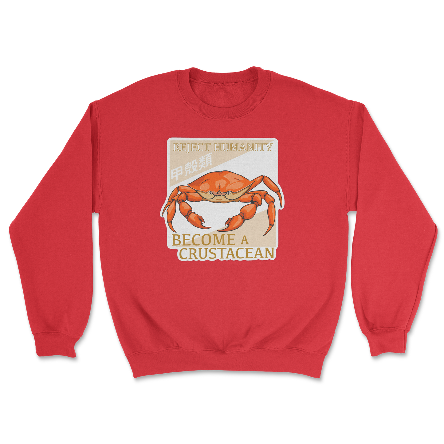 Heavy Blend Crew Neck Embrace the Crab in Red