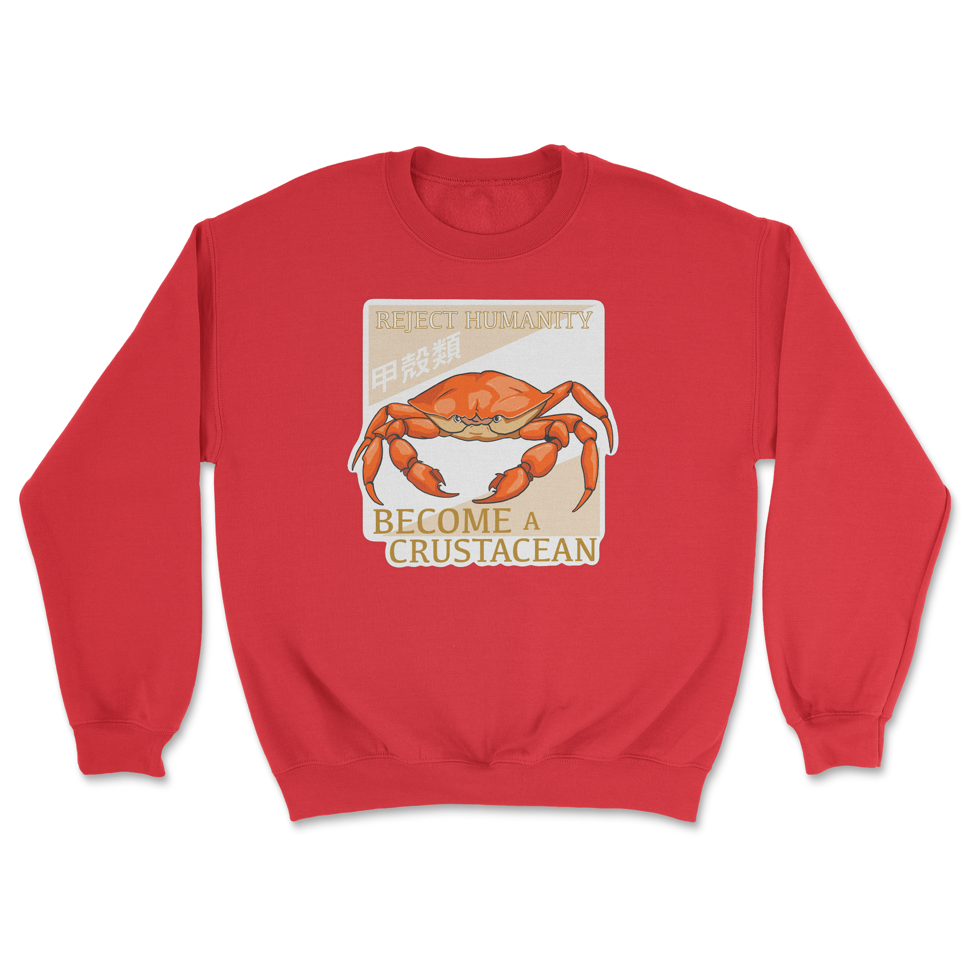 Heavy Blend Crew Neck Embrace the Crab in Red