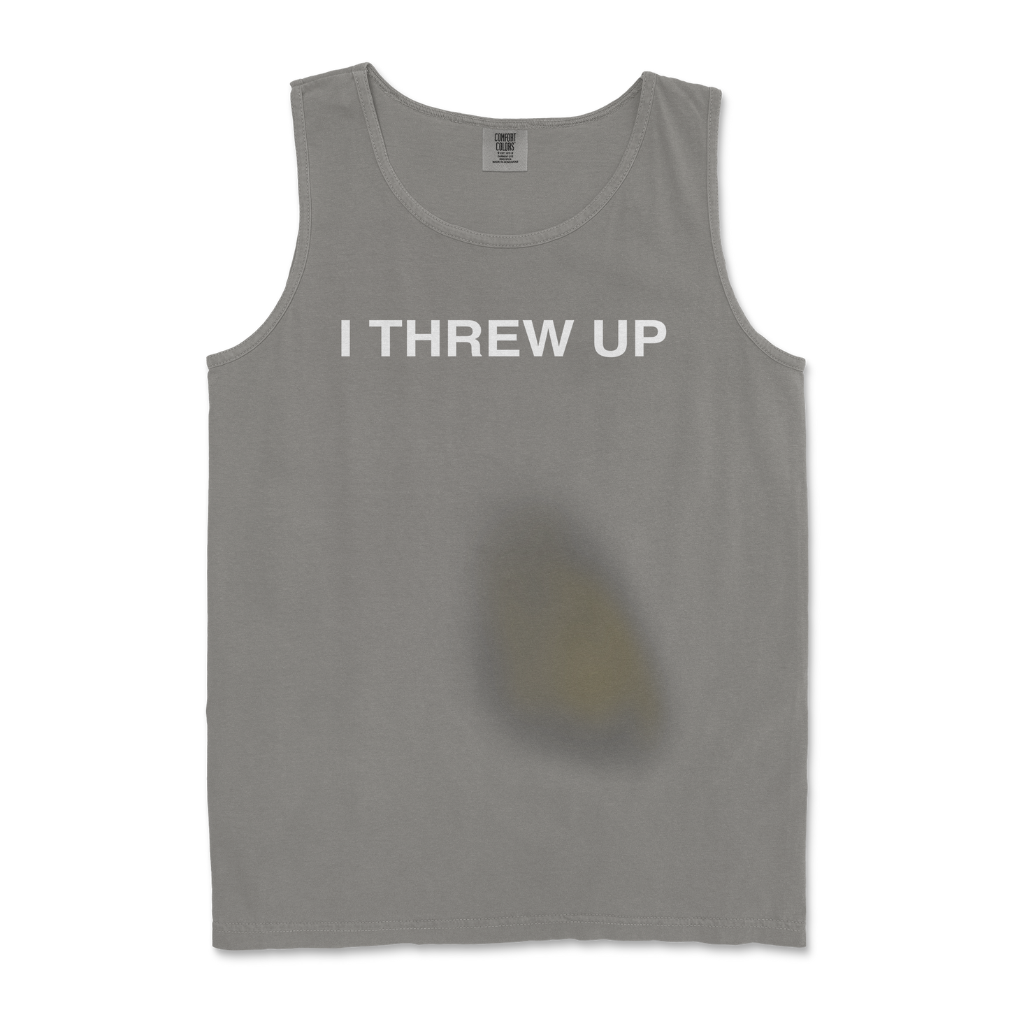 Comfort Colors Tank Top Mom I Threw Up in Grey