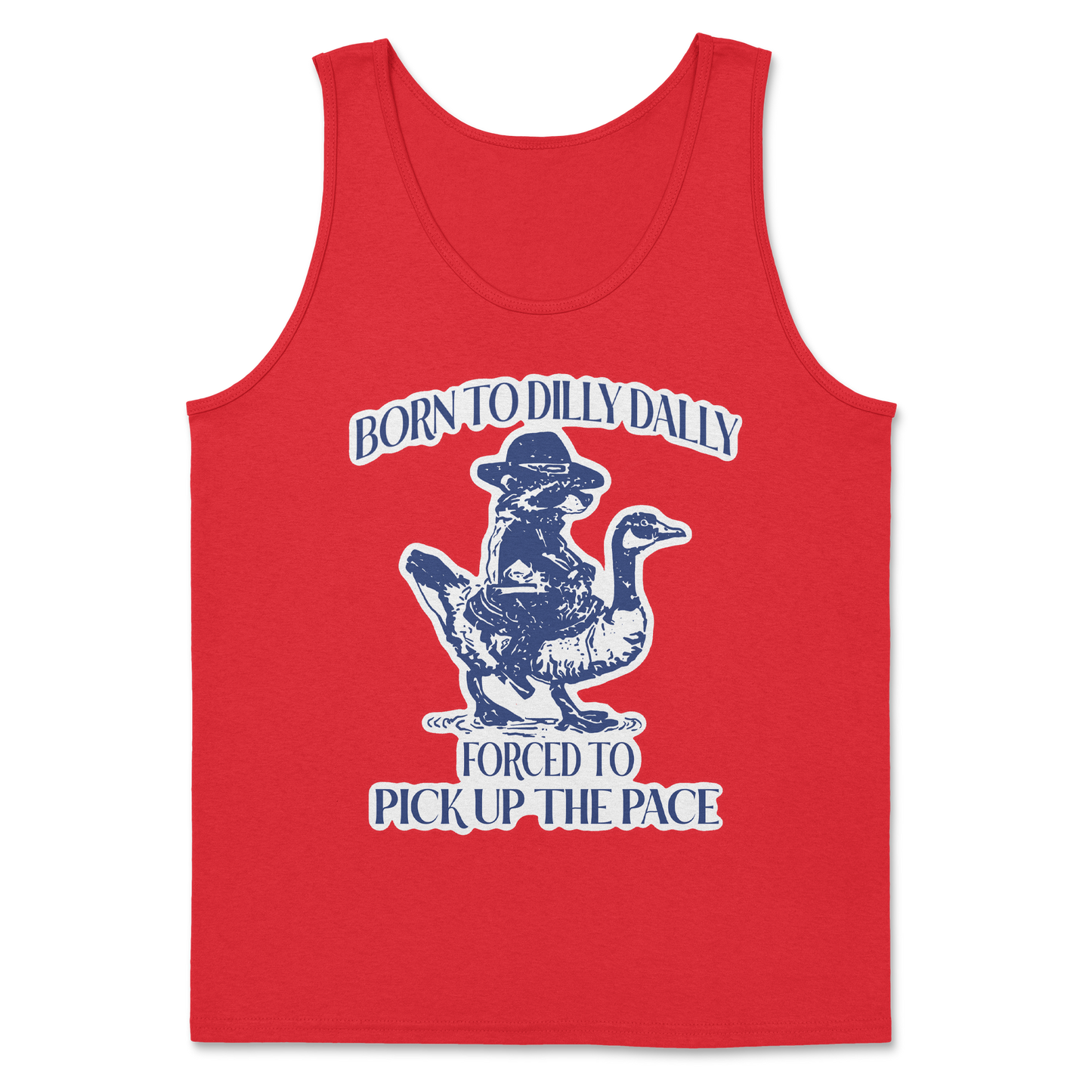 Heavy Blend Tank Top Dilly Dally in Red
