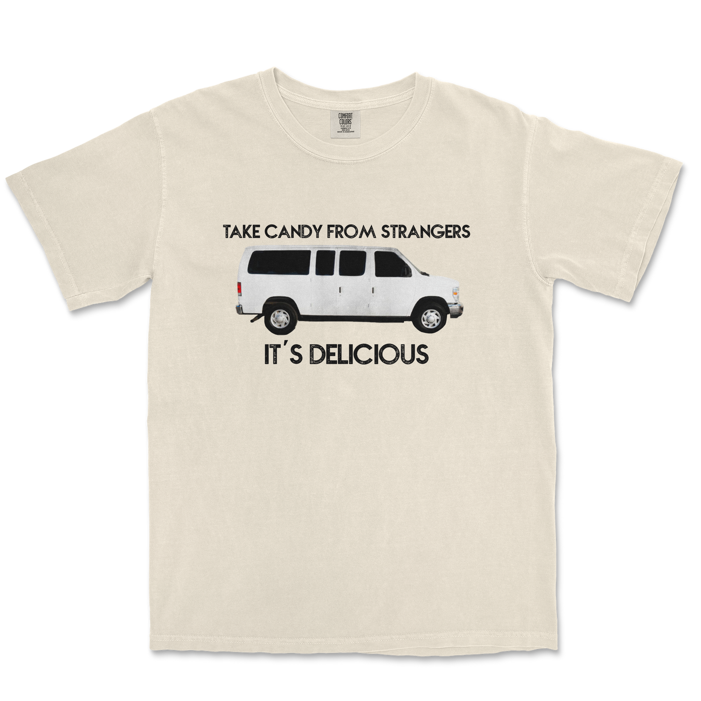 Comfort Colors T-Shirt Stranger Danger in Ivory