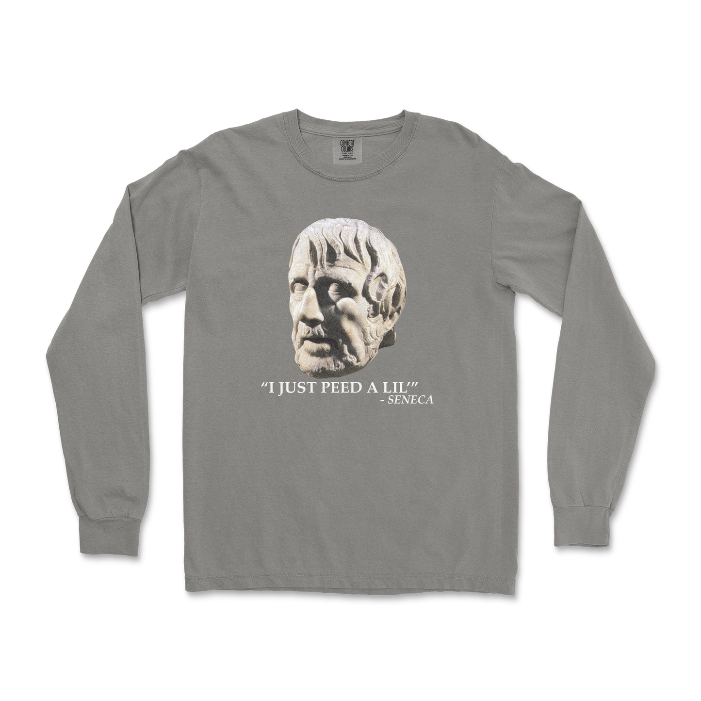 Comfort Colors Long Sleeve Seneca Pee in Grey