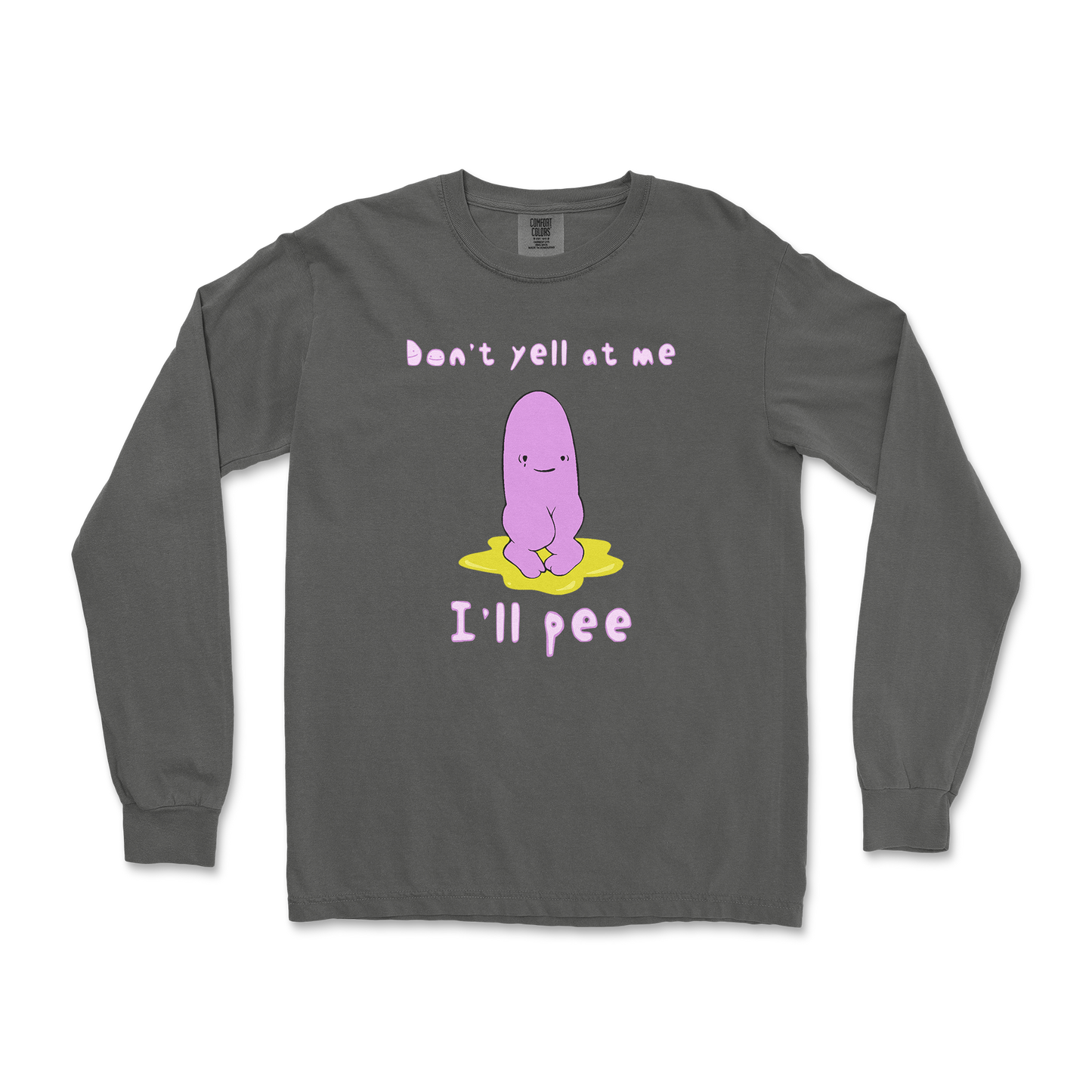 Comfort Colors Long Sleeve Dont Yell 2 in Pepper