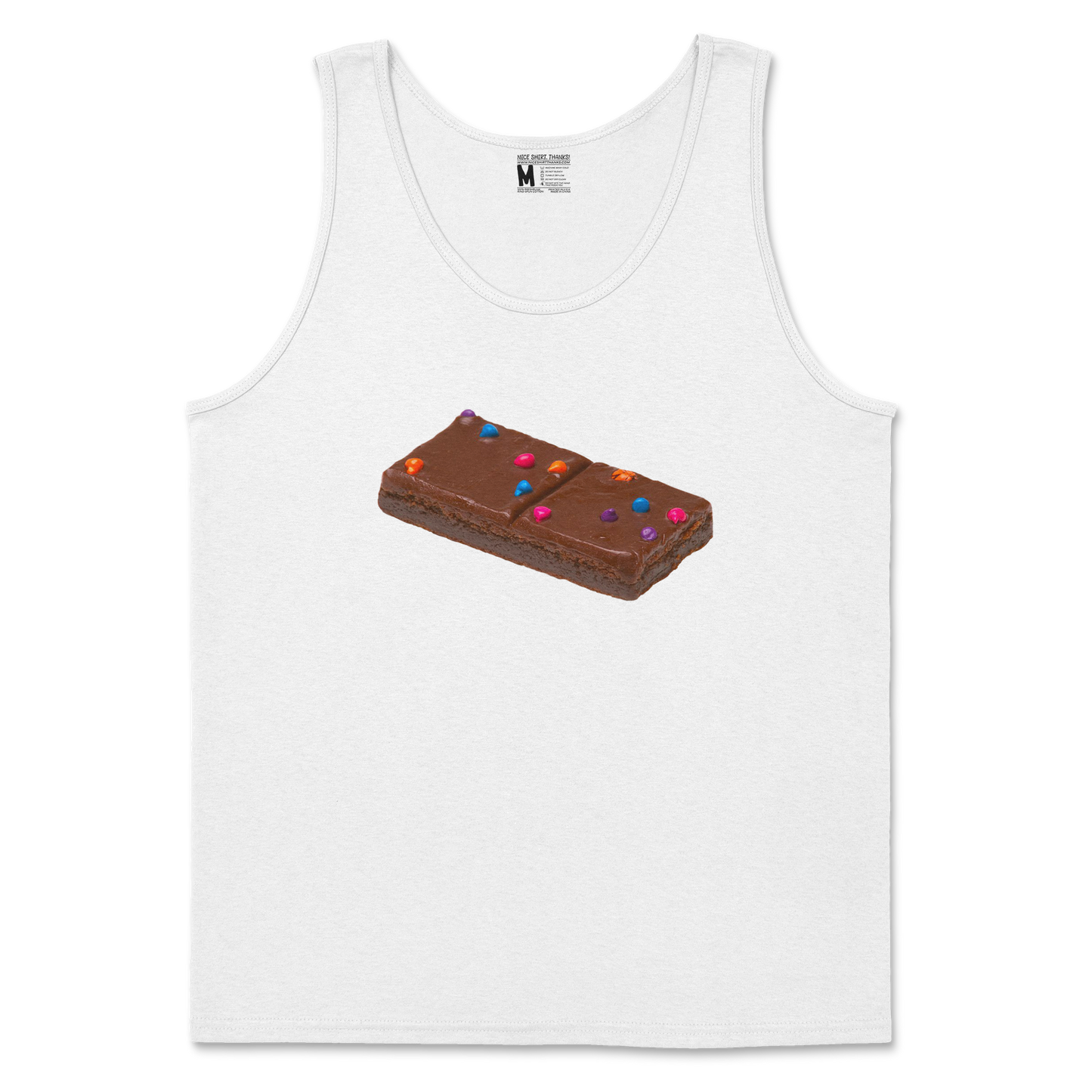 Gildan SoftStyle Tank Top Mmmmm Yummmm in White