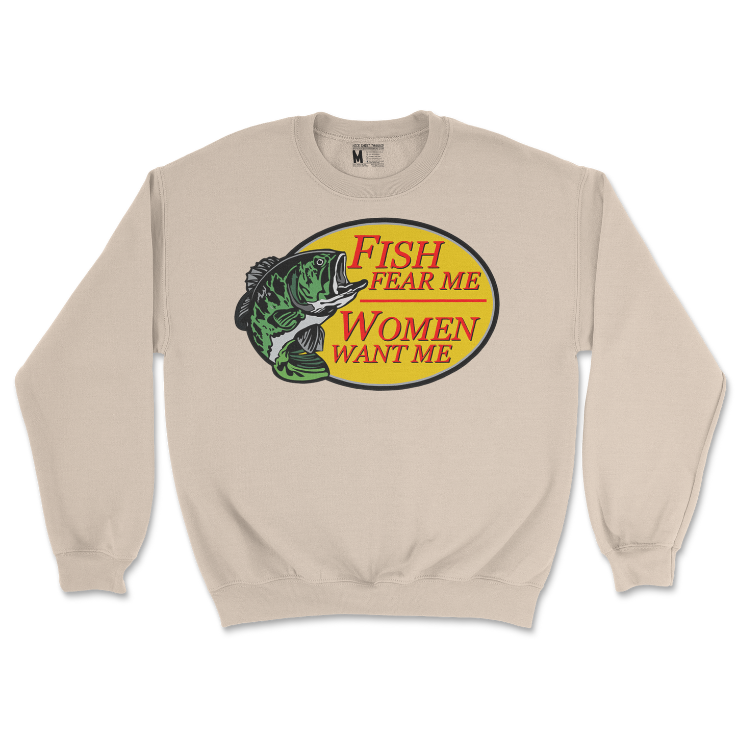 Gildan SoftStyle Crew Neck For The Fishermen in Sand