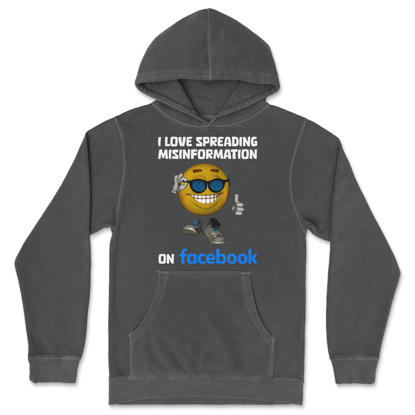 Independent Clothing Co. Hoodie Spreadin Misinformation in Black