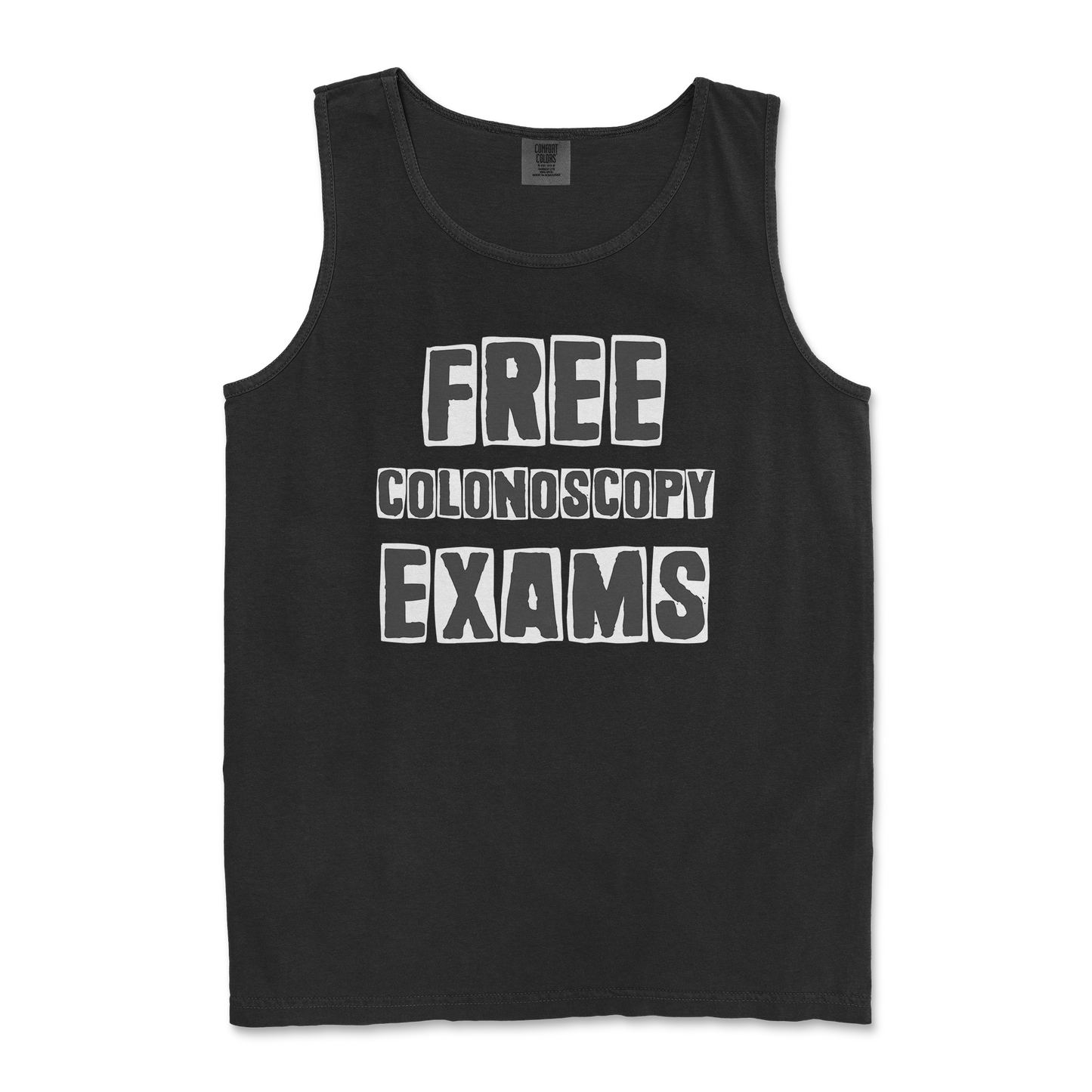 Comfort Colors Tank Top Free Colonoscopy Exams in Black