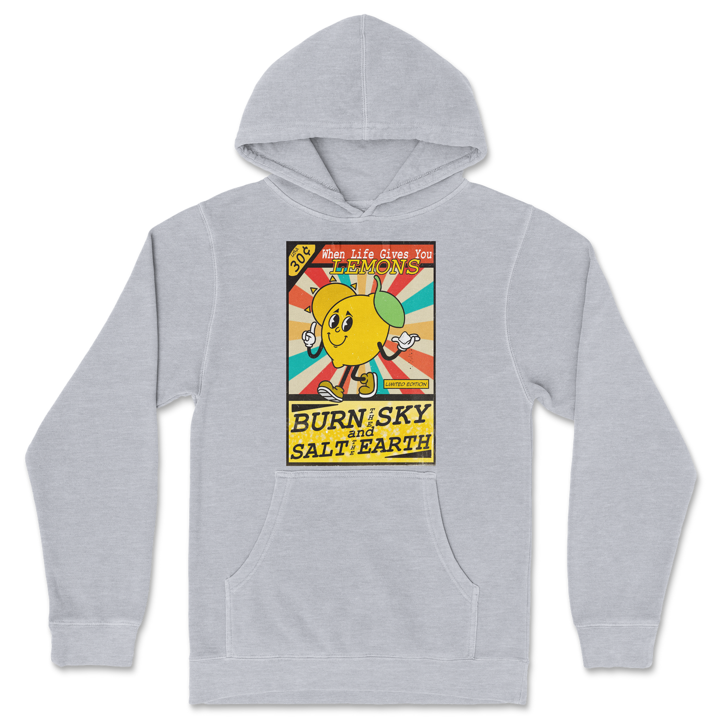 Independent Clothing Co. Hoodie Life Gives You Lemons in Grey-Heather
