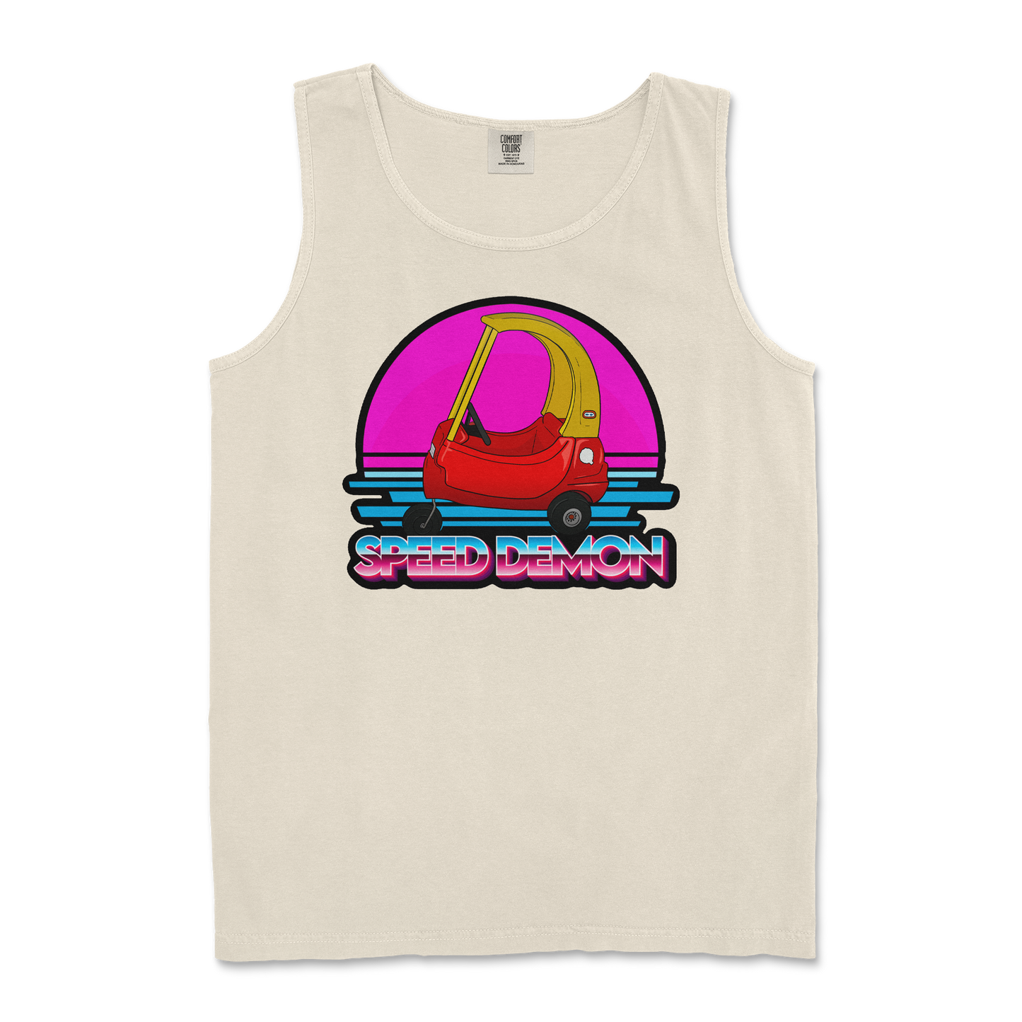 Comfort Colors Tank Top Speed Demon in Ivory