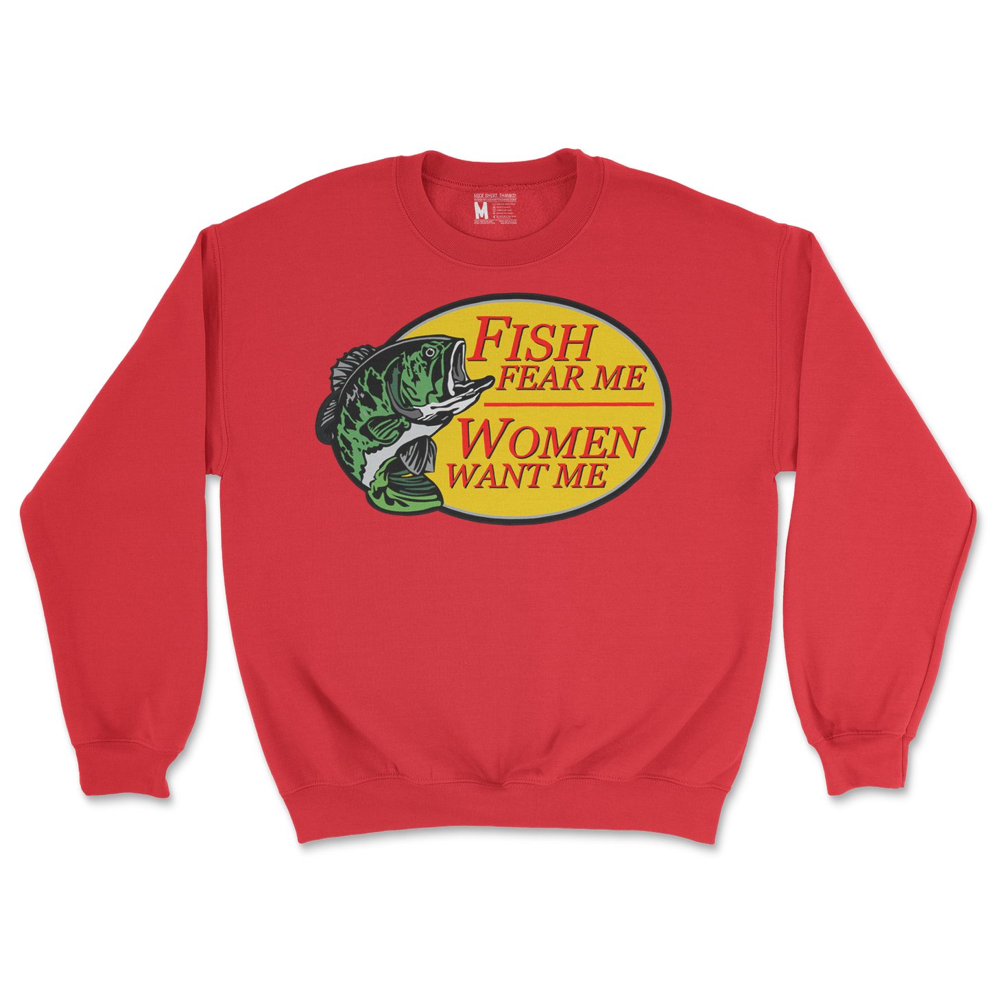Gildan SoftStyle Crew Neck For The Fishermen in Red