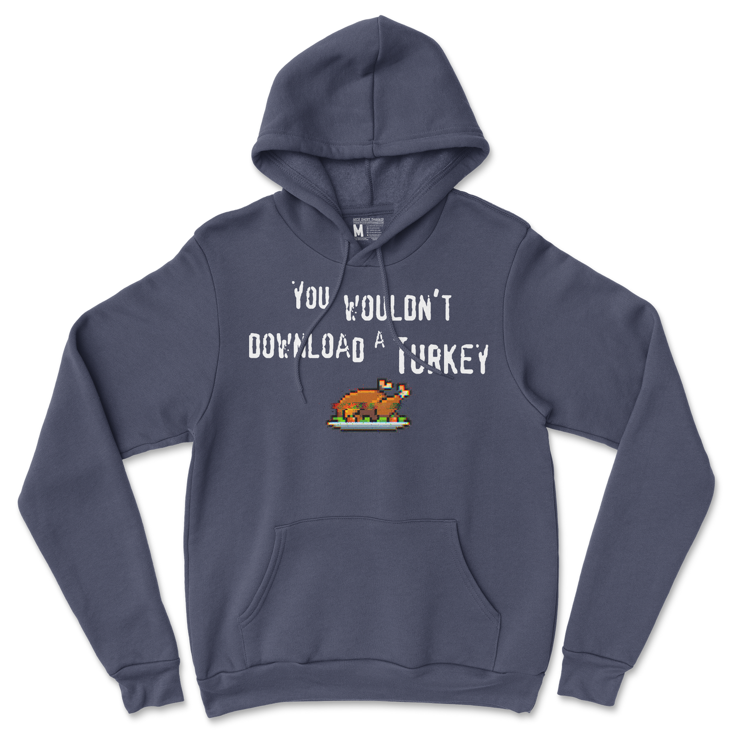 Gildan SoftStyle Hoodie Downloadable Turkey in Navy