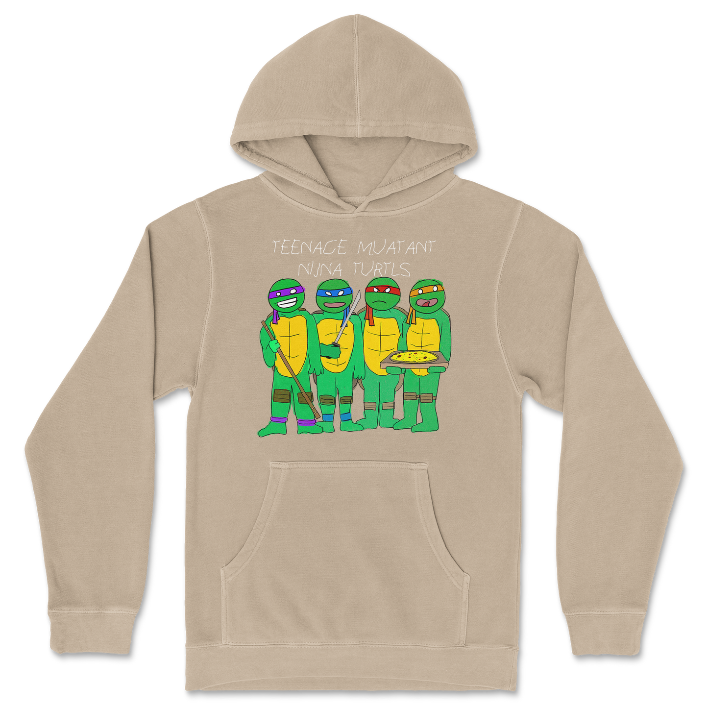 Independent Clothing Co. Hoodie Ninja Turtles in Sandstone