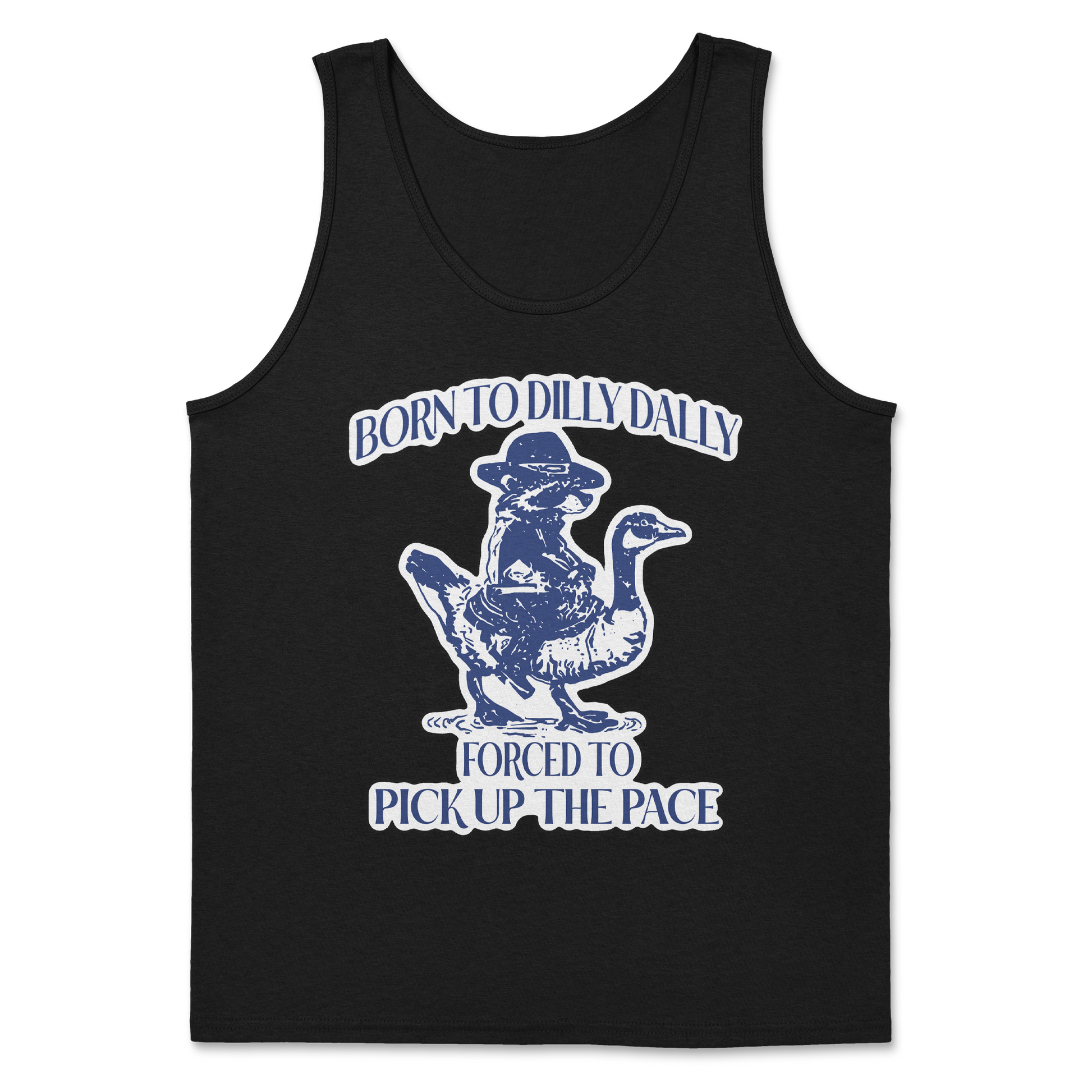 Heavy Blend Tank Top Dilly Dally  in Black