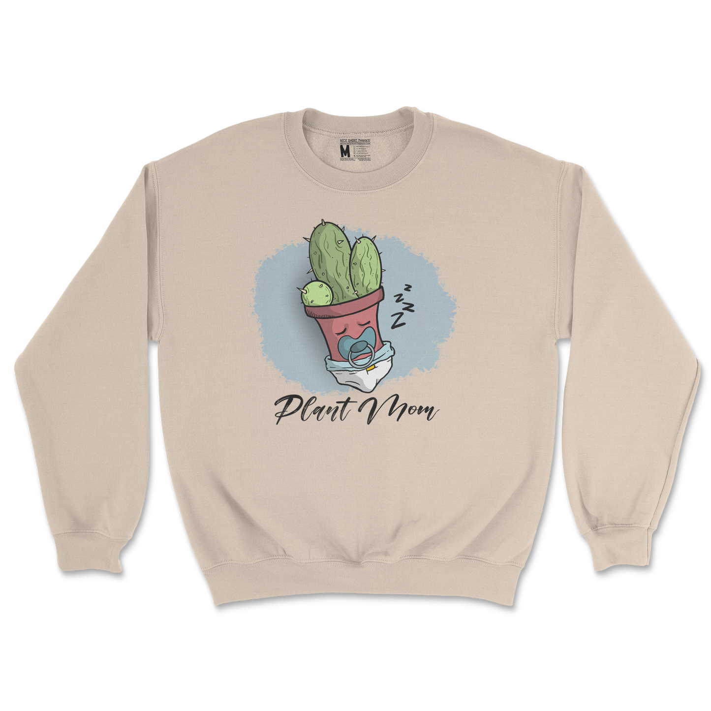 Gildan SoftStyle Crew Neck Plant Mom 2 in Sand